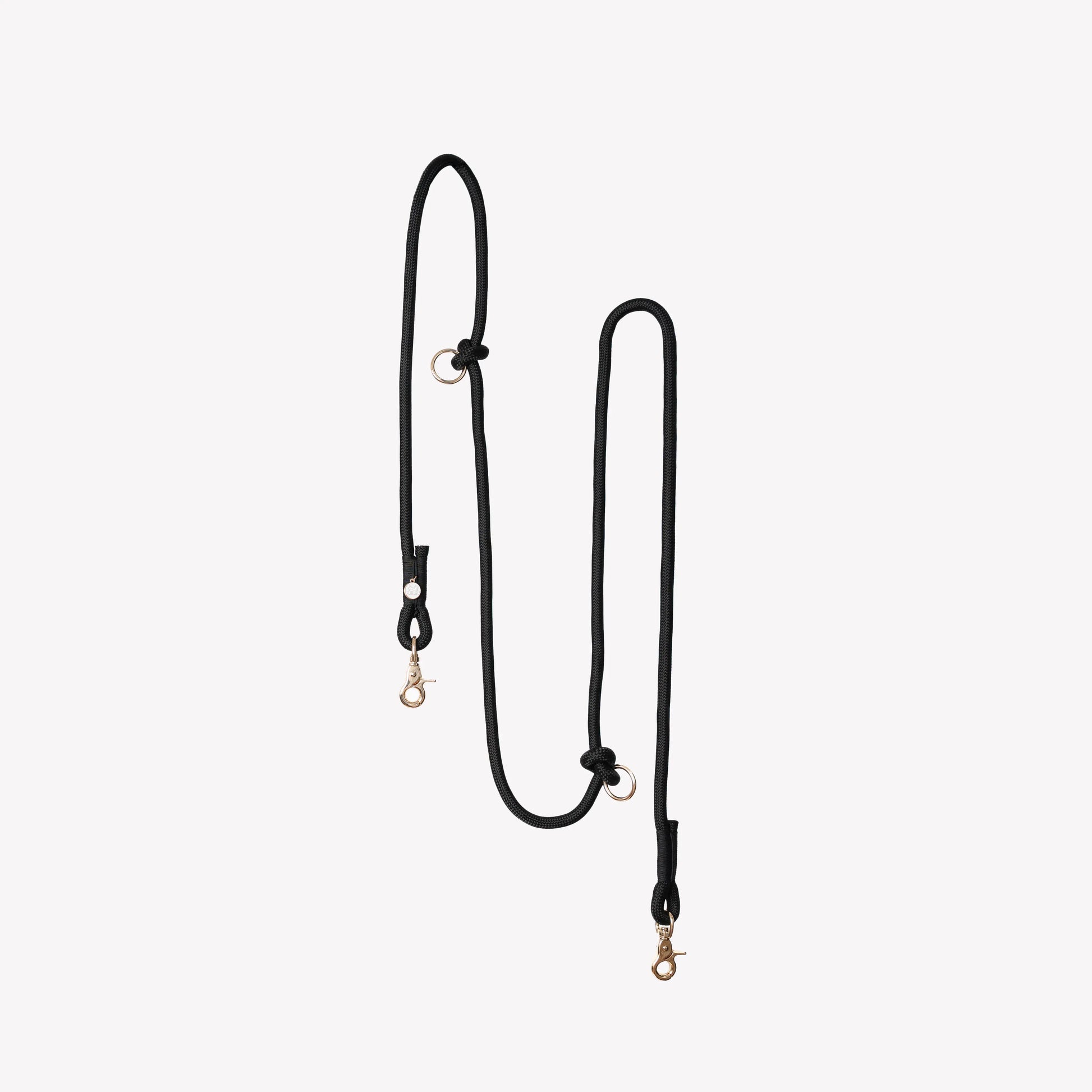 'Black' - Hands Free Braided Leash FURLOU