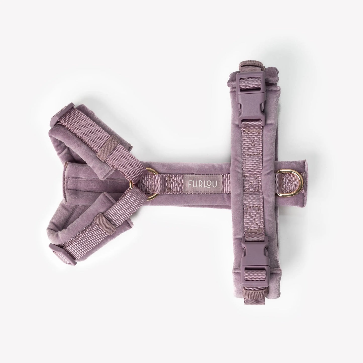 Lilac - Velvet Dog Harness FURLOU