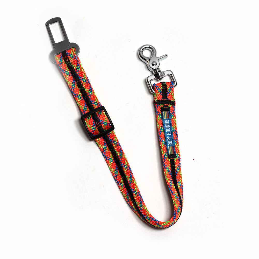 Dog Seat Belt - Reds/Oranges