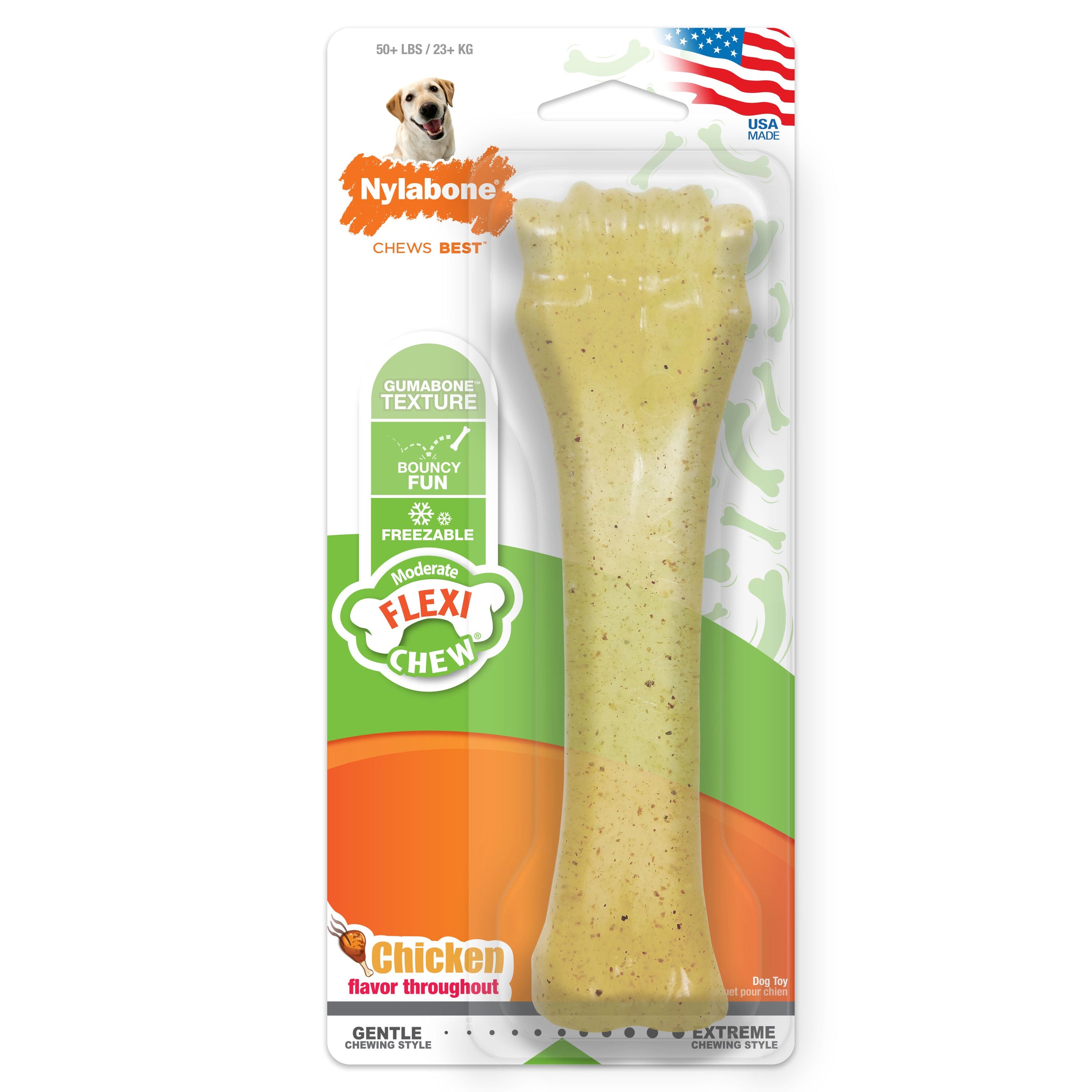 Nylabone Moderate Chew Chicken Chew Toy Chicken, 1ea/XL/Souper 50 Lbs. 1 ct