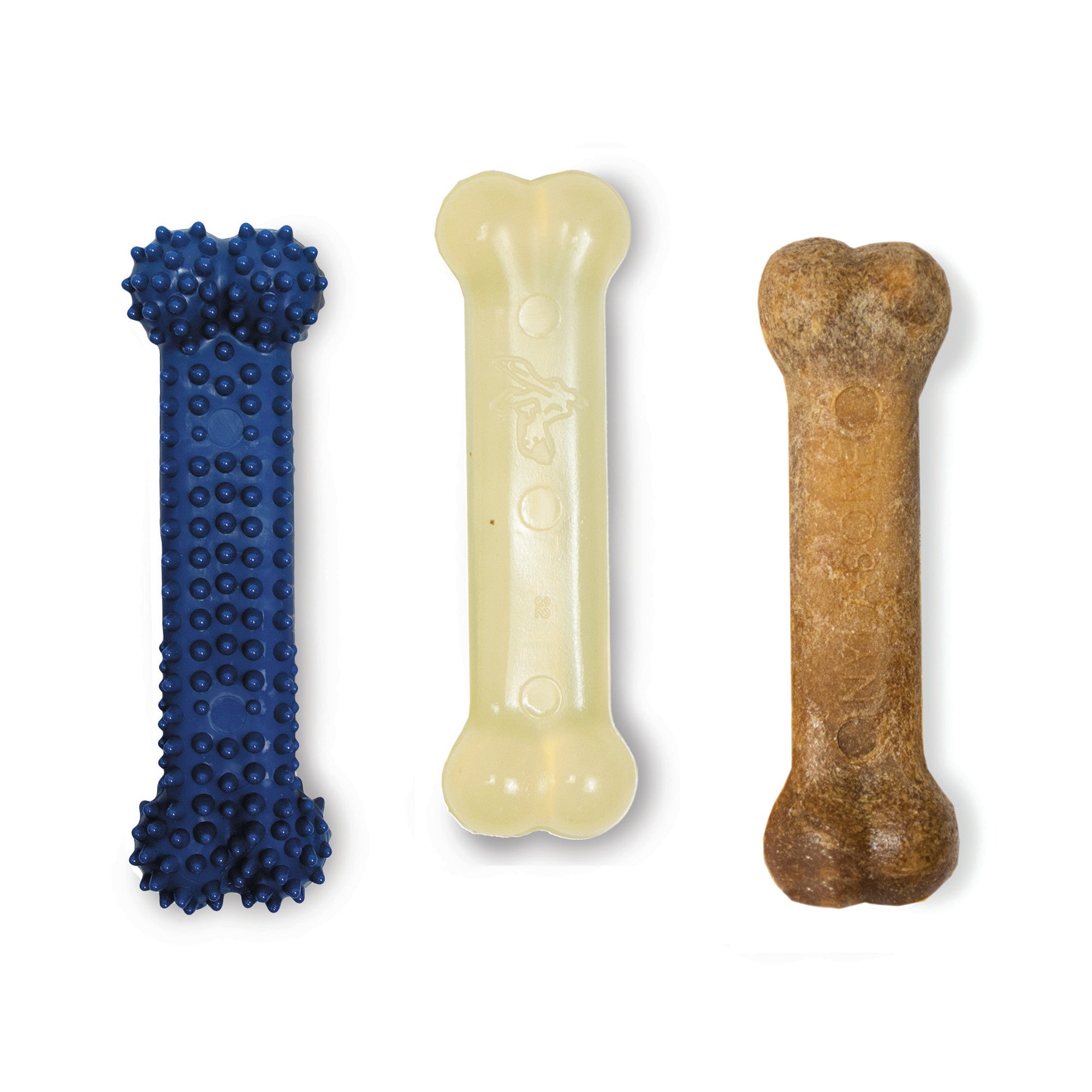 Nylabone Small Dog Value Pack 1ea Dental Chew/Edible Bacon/Flexi Original