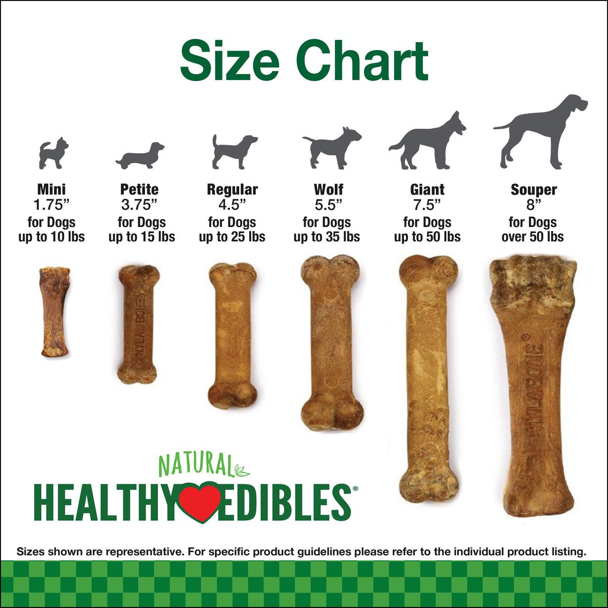 Nylabone Healthy Edibles AllNatural Long Lasting Roast Beef Dog Chew Treats 1 Count, Souper 50 lb