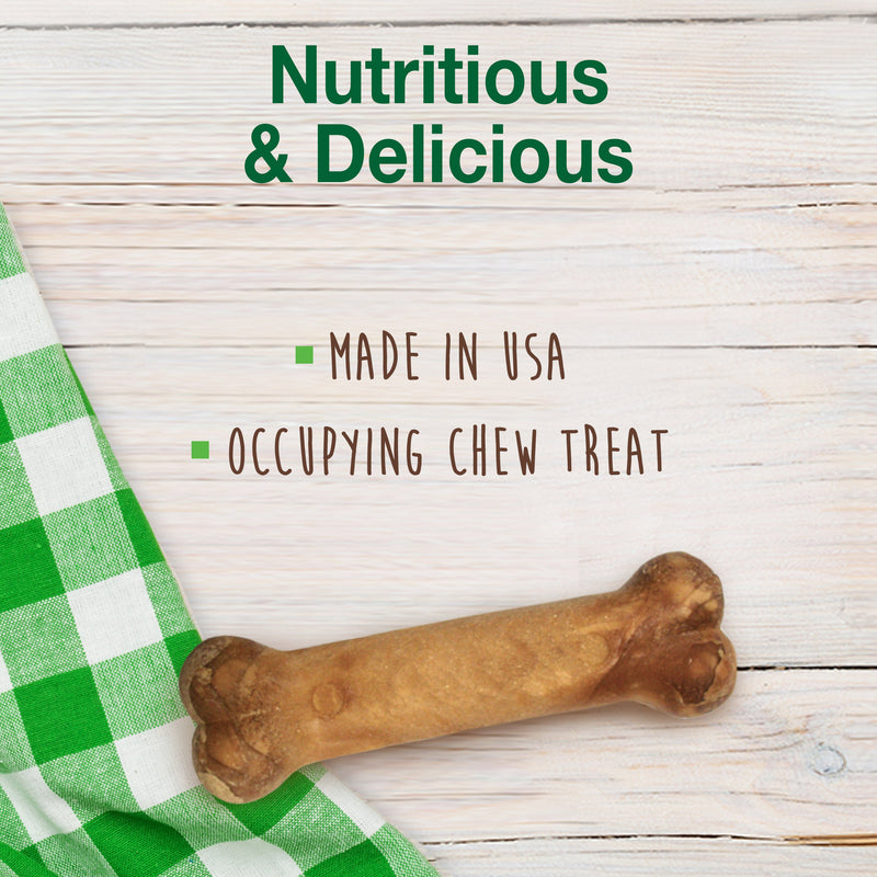 Nylabone Healthy Edibles AllNatural Long Lasting Chew Treats Chicken, 1ea/Medium/Wolf Up To 35 Lbs. 2 ct