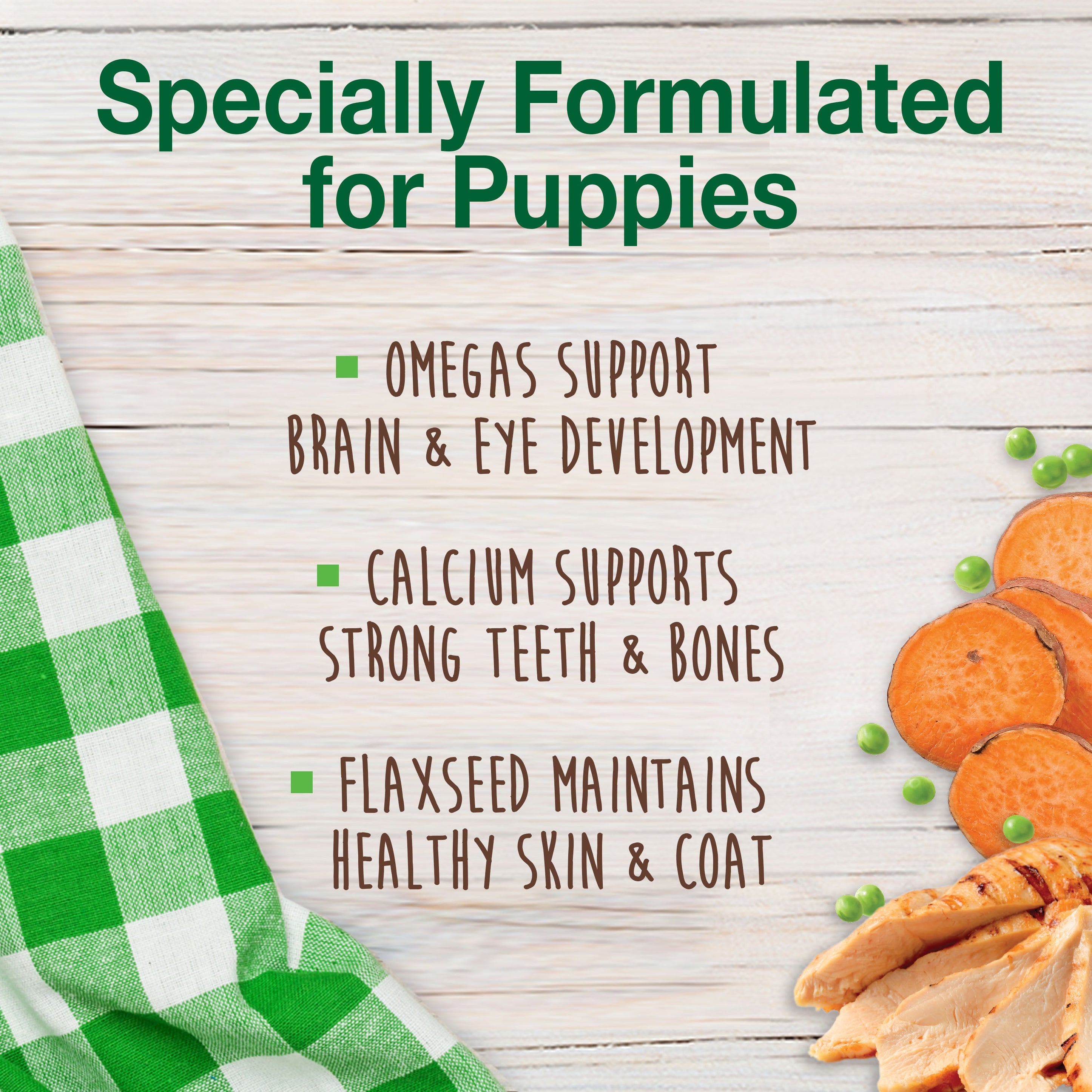 Nylabone Healthy Edibles Puppy Turkey Sweet Potato Dog Chew Treats Turkey Sweet Potato, SMall/Regular Up To 25 Ibs. 3 ct