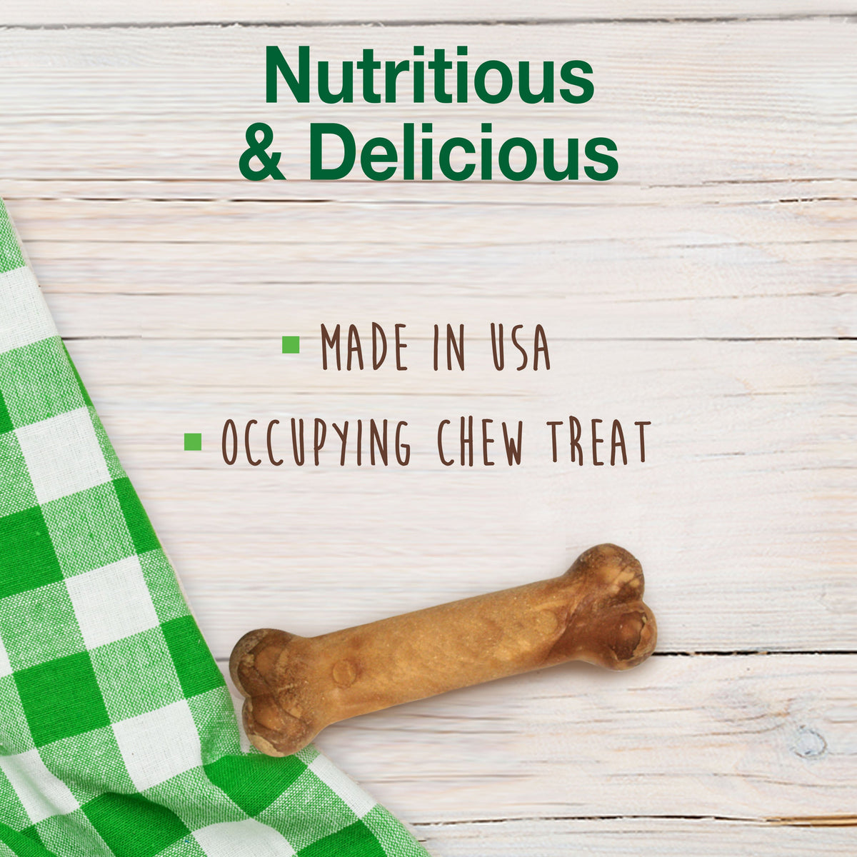 Nylabone Healthy Edibles Puppy AnimalShaped Lamb Apple Dog Chew Treats Lamb Apple, XS/Petite Up To 15 Lbs. 4 ct