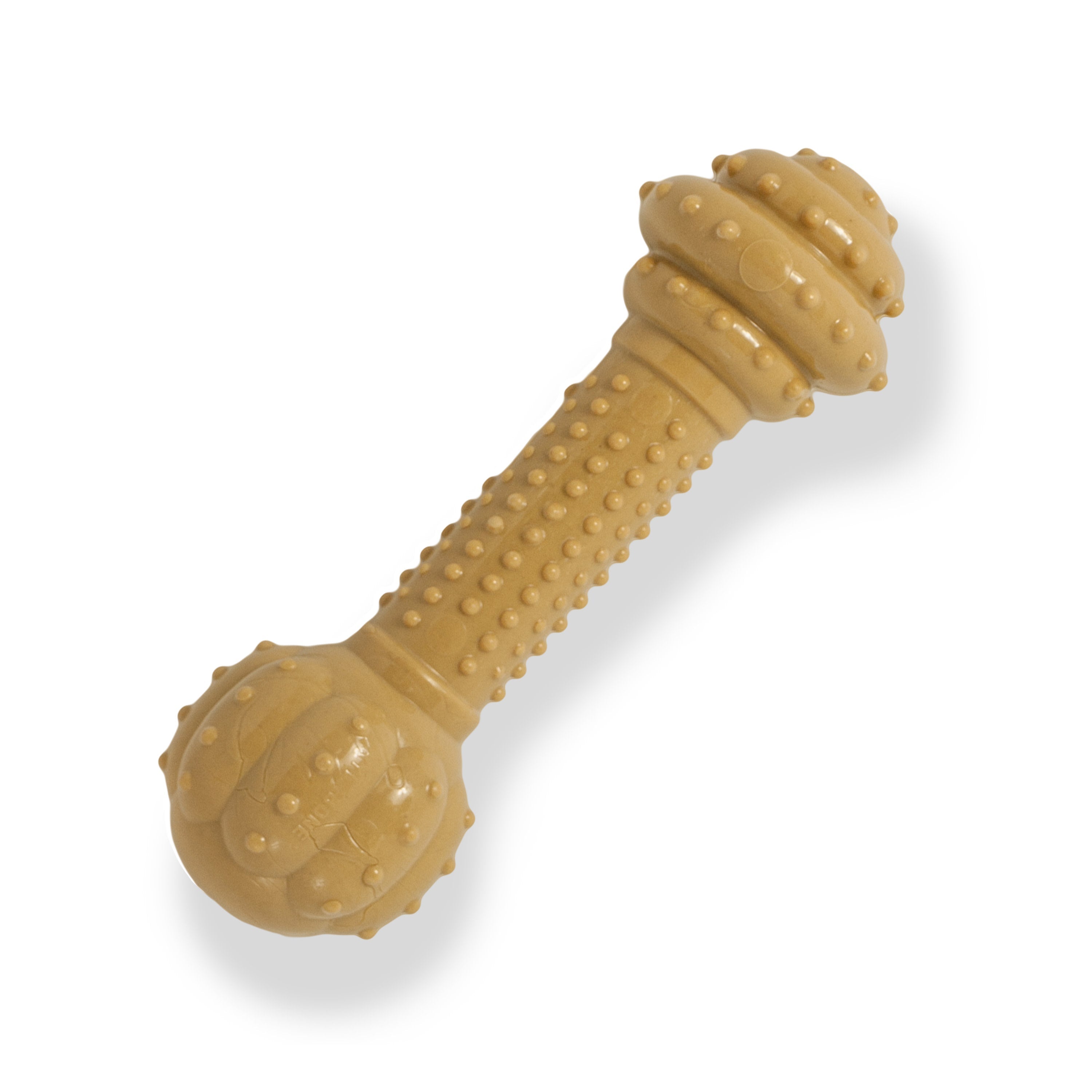 Nylabone Barbell Power Chew Durable Dog Toy Peanut Butter, 1ea/XXL/Monster 50 Lbs. 1 ct