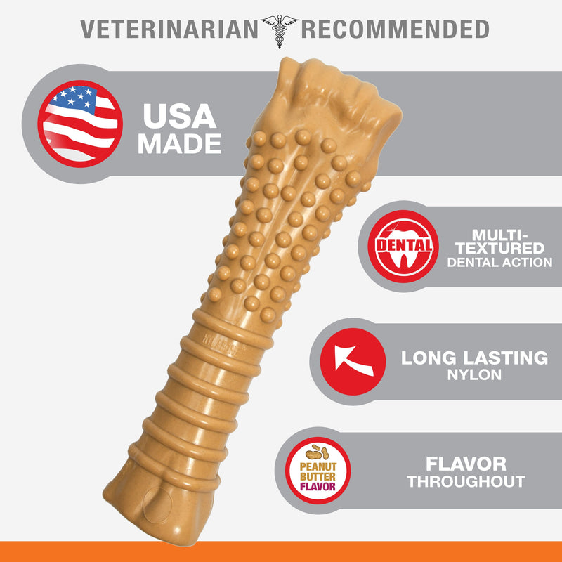 Nylabone Power Chew Dog Toy Peanut Butter, 1ea/XL/Souper 50 Lbs. 1 ct