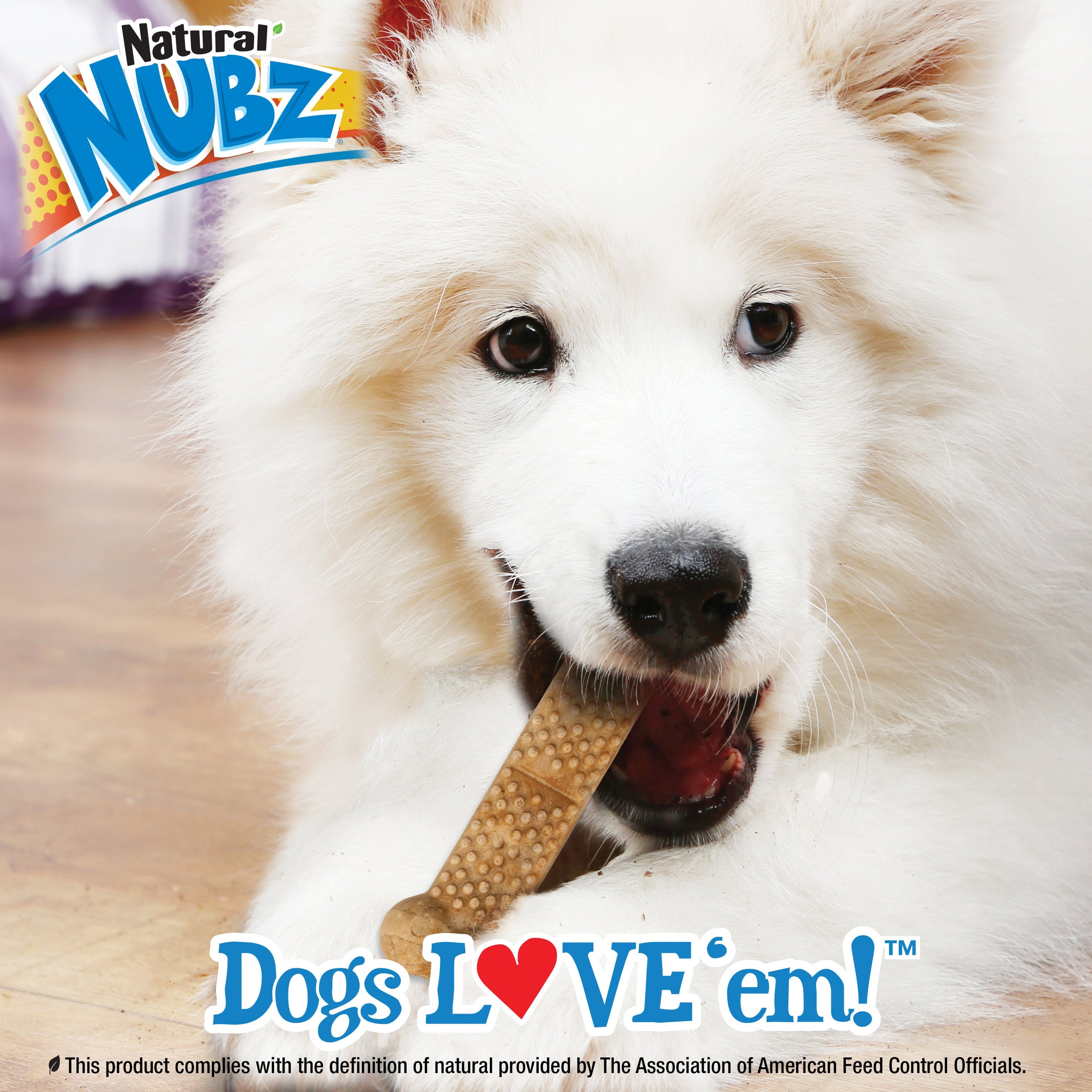 Nylabone Natural Nubz Chicken Dog Treats Chicken, 1ea/Large 30 Lbs. 2 ct