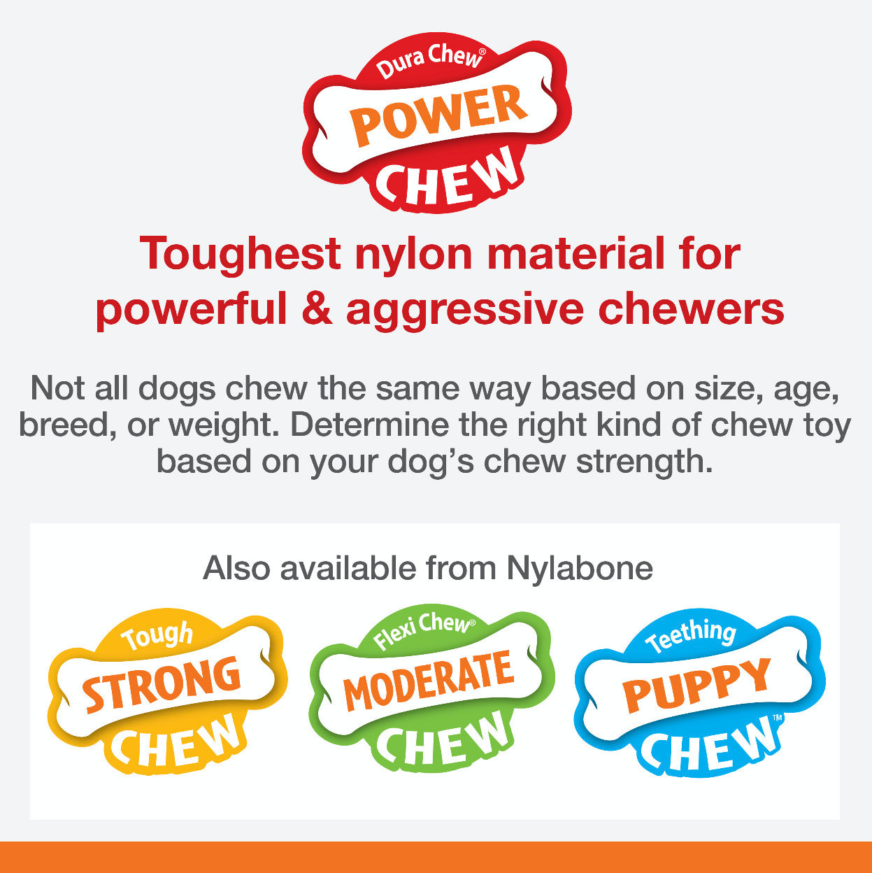 Nylabone Flavor Frenzy Power Chew Durable Dog Chew Toy Philly Cheesesteak, 1ea/XL/Souper 50 Lbs. 1 ct