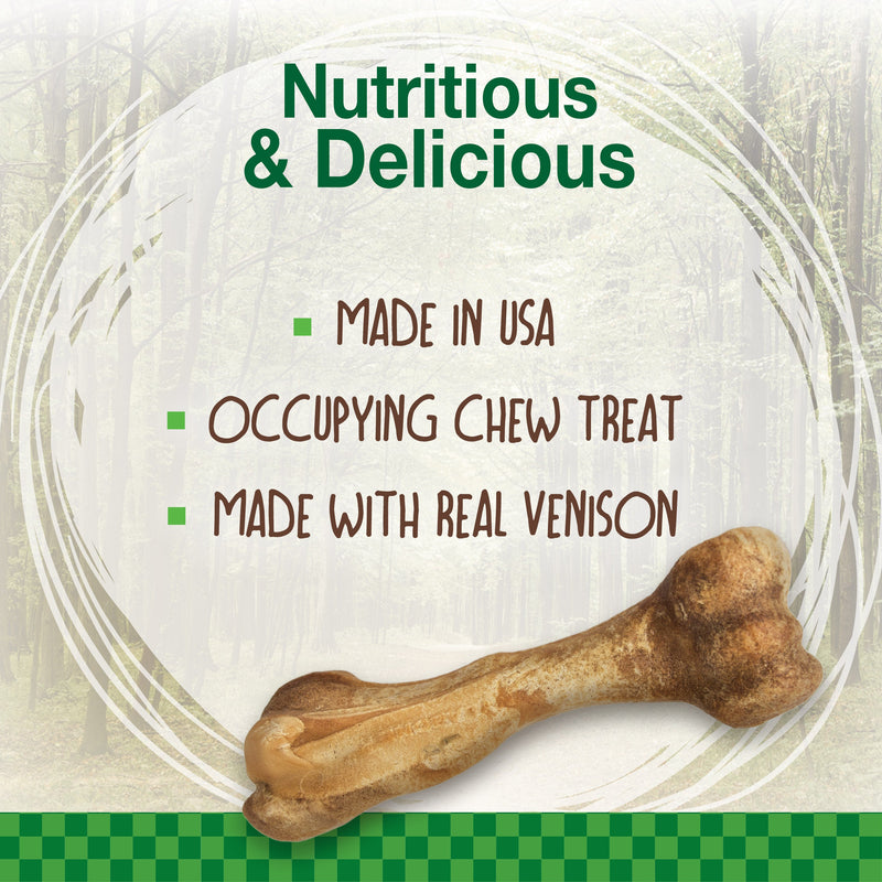Nylabone Healthy Edibles WILD AllNatural Long Lasting Chew Treats Venison, 1ea/Large/Giant Up To 50 Lbs. 1 ct