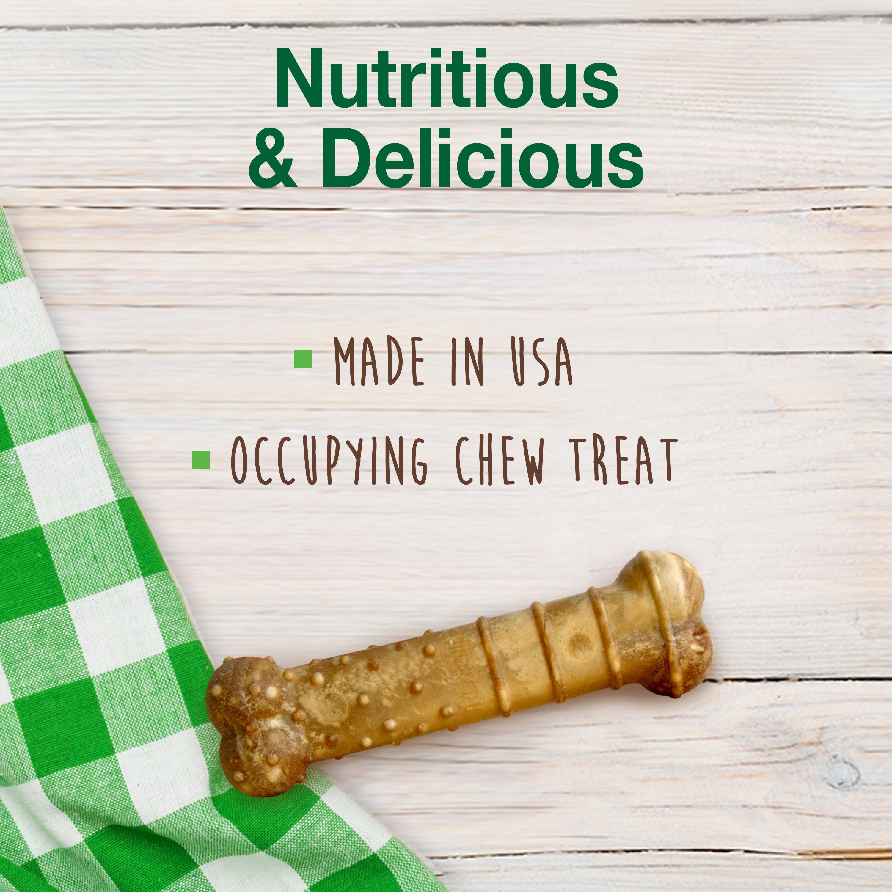 Nylabone Healthy Edibles AllNatural Long Lasting Chew Treats Turkey Apple, 1ea/SMall/Regular Up To 25 Ibs. 4 ct