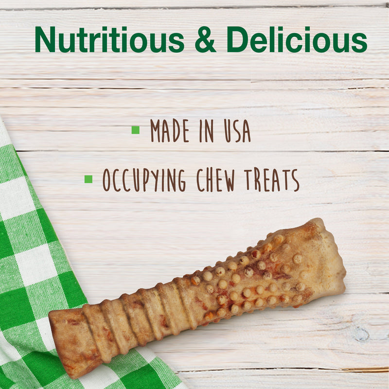 Nylabone Healthy Edibles AllNatural Long Lasting Chew Treats Turkey Apple, 1ea/XL/Souper 50 Lbs. 1 ct