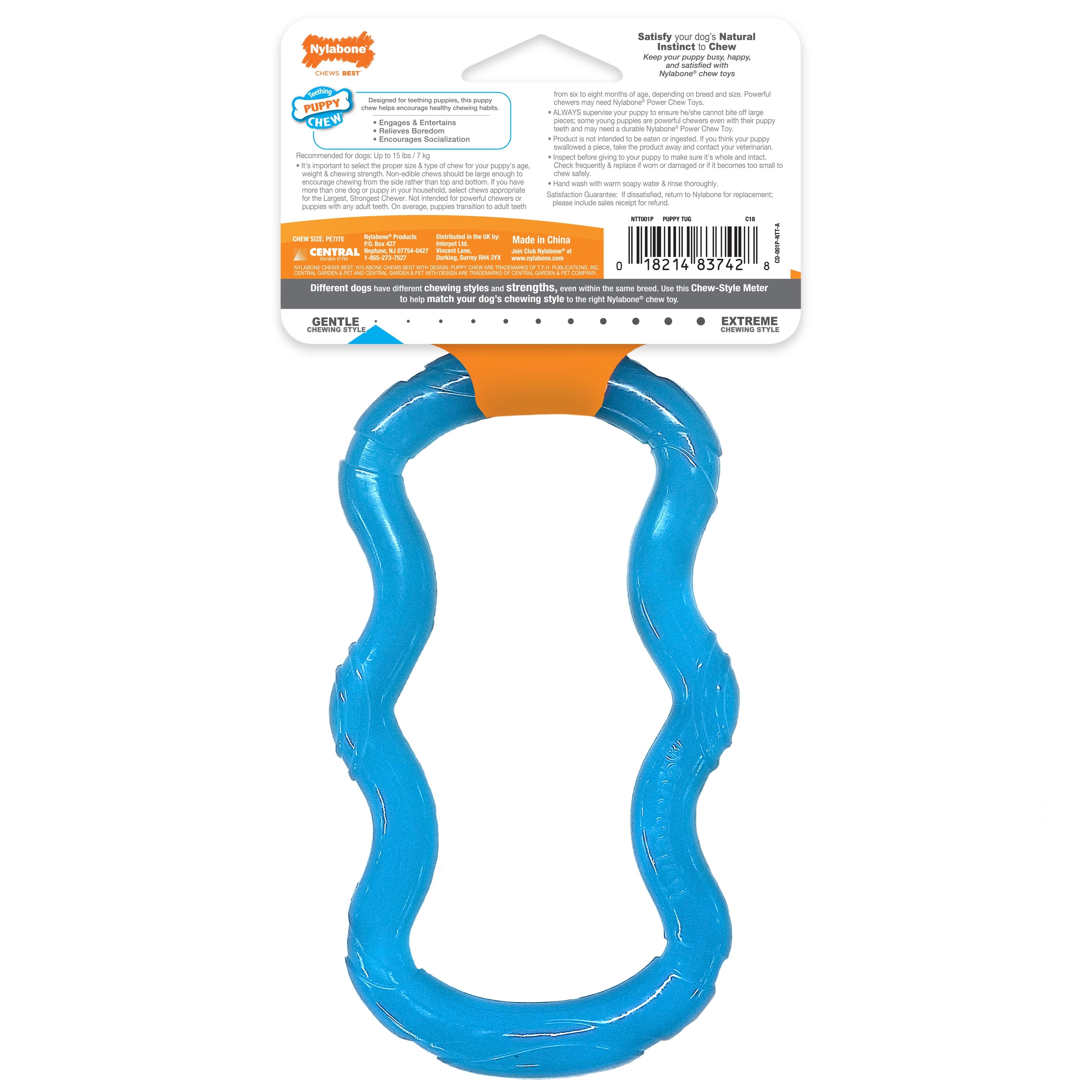 Nylabone Puppy Chew Toy Teething Toy for Puppies 1ea/XS/Petite Up To 15 Lbs. 1 ct