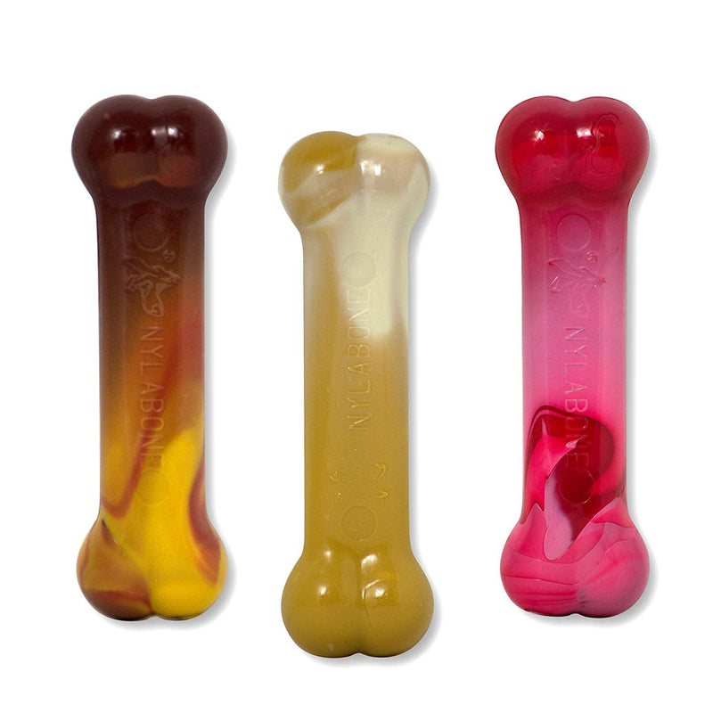 Nylabone Flavor Frenzy Power Chew Triple Pack Chili Cheese Dog, Popcorn Cherry, 1ea/SMall/Regular Up To 25 Ibs. 3 ct
