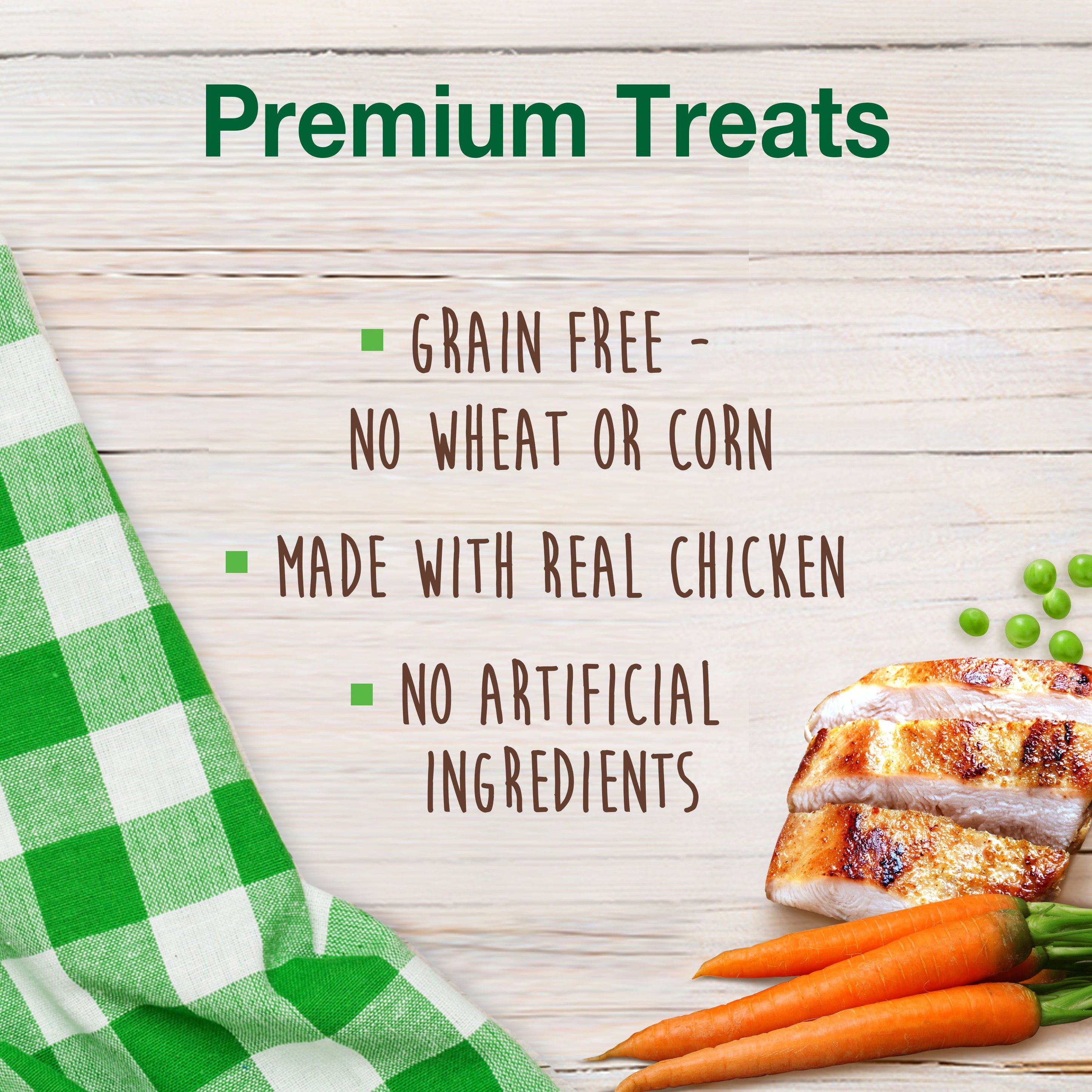 Nylabone Healthy Edibles Biscuits Grain Free Dog Treats Chicken & Veggie 1ea/12 oz