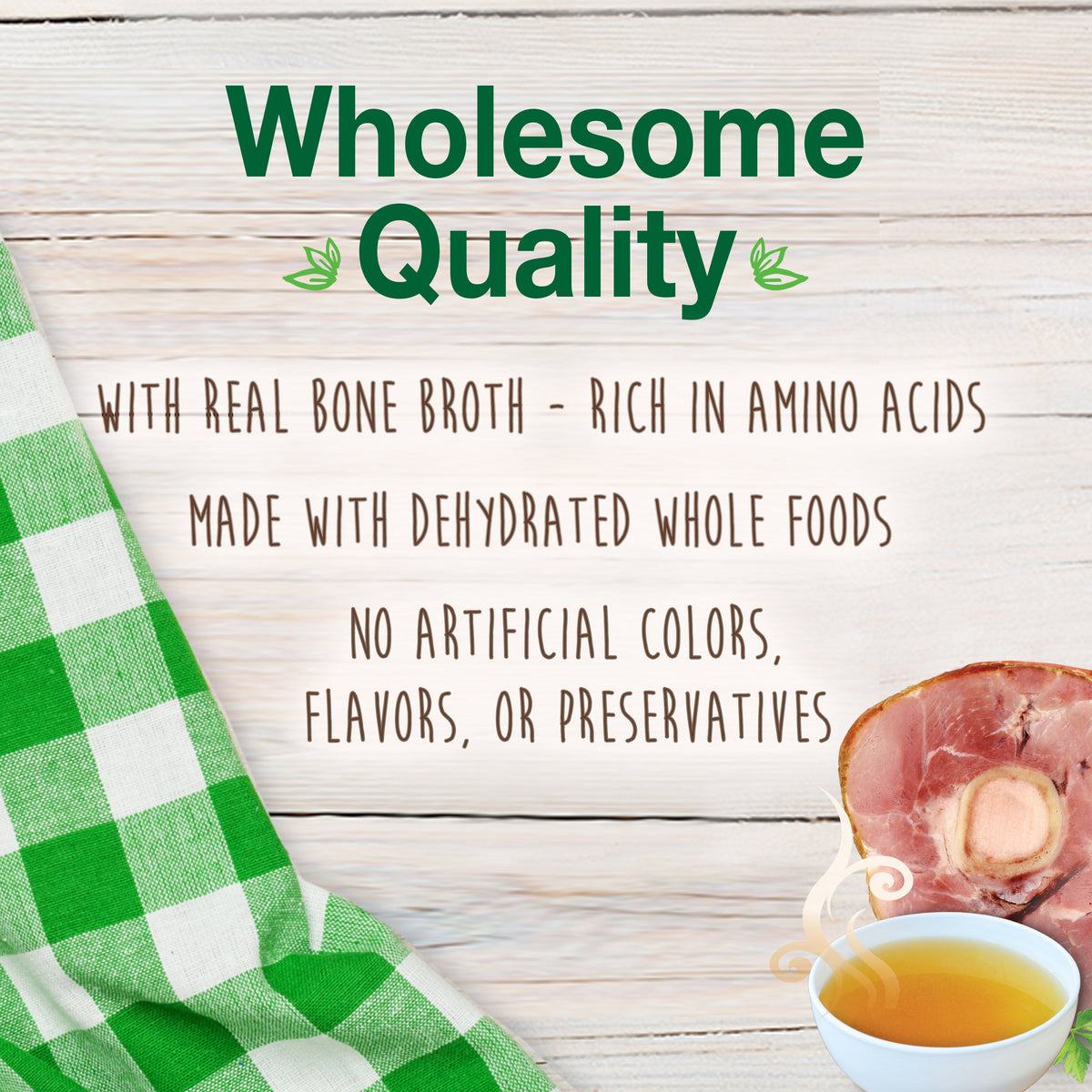 Nylabone Healthy Edibles Bone Broth Ham Small Pouch 16ct