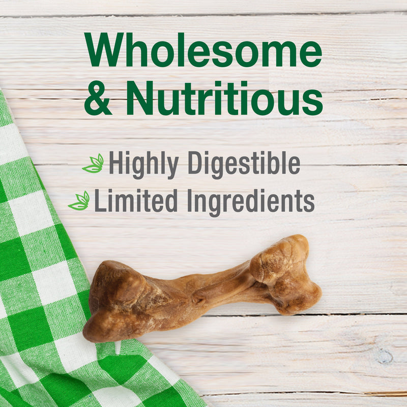 Nylabone Healthy Edibles Broth Bone AllNatural Long Lasting Chew Treats Ham, 1ea/SMall/Regular Up To 25 Ibs. 4 ct