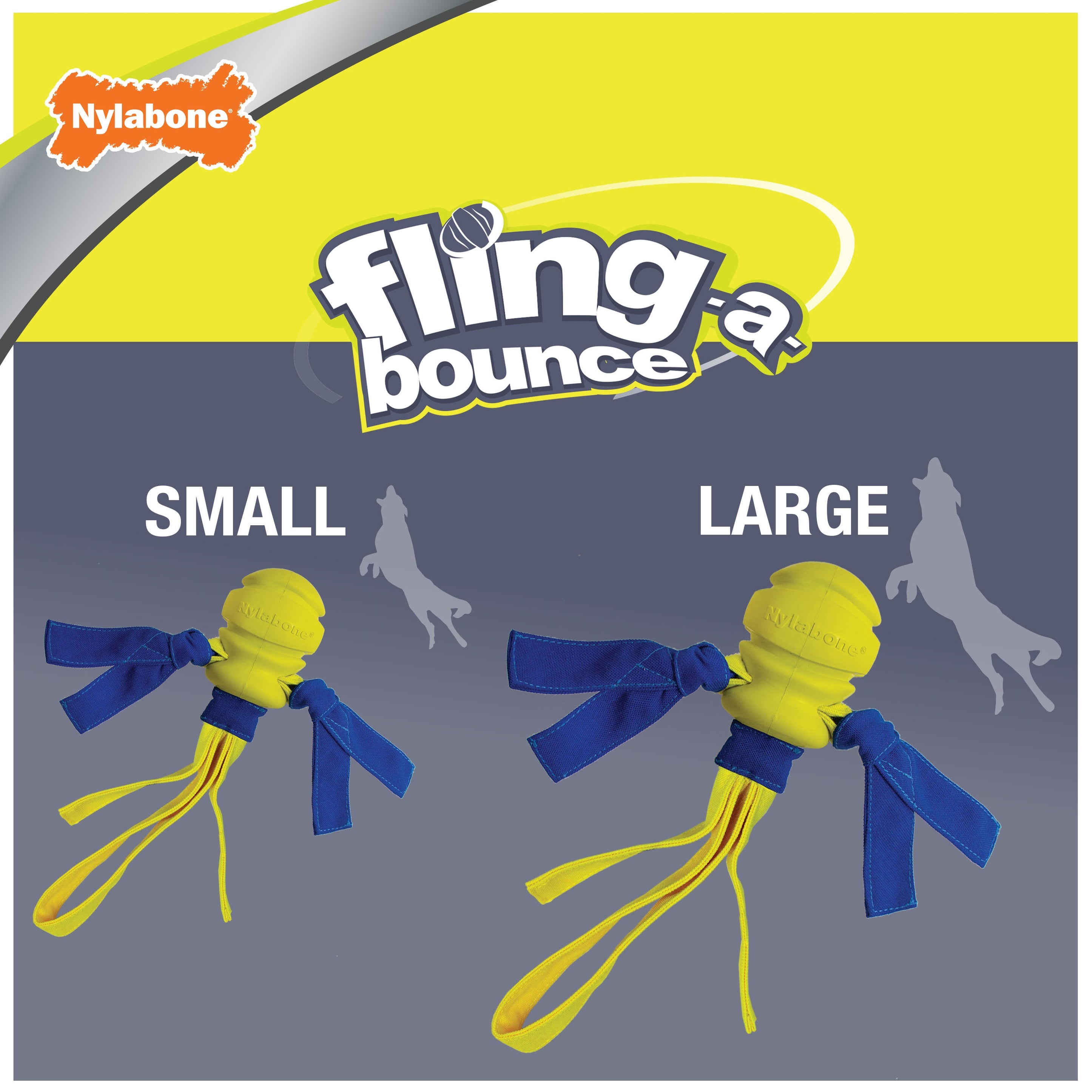 Nylabone Power Play FlingaBounce Interactive Dog Toy 1ea/Large/Giant Up To 50 Lbs. 1 ct