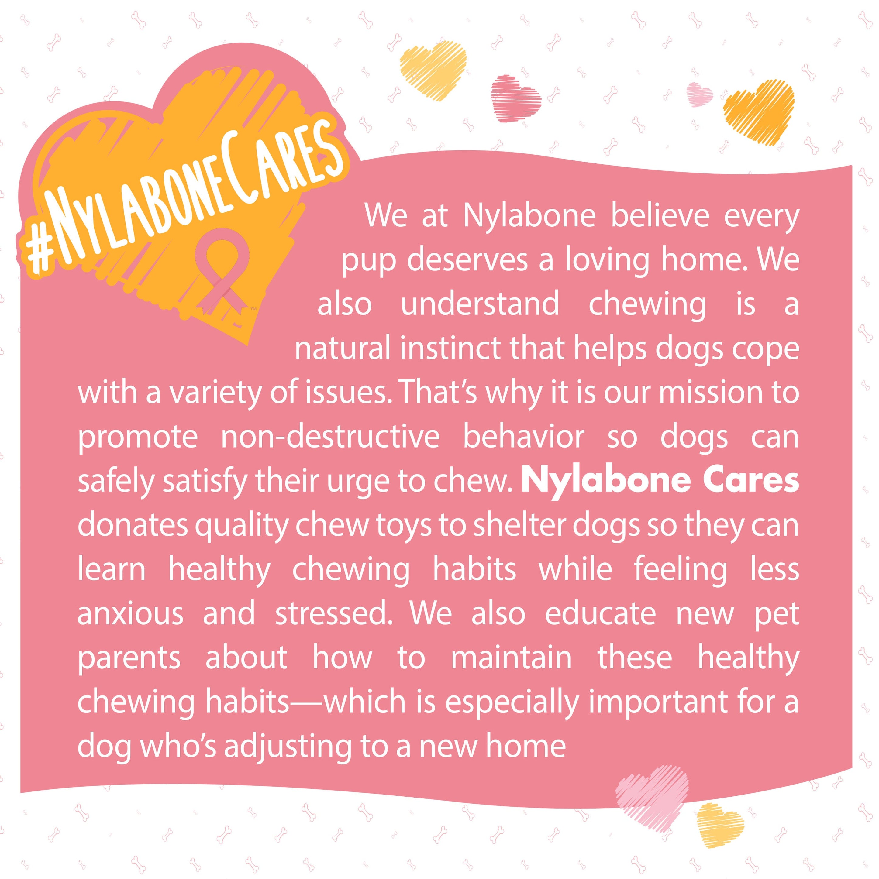 Nylabone Breast Cancer Awareness Pink Power Chew Textured Dog Toy Chicken 1ea/XL/Souper - 50+ lb