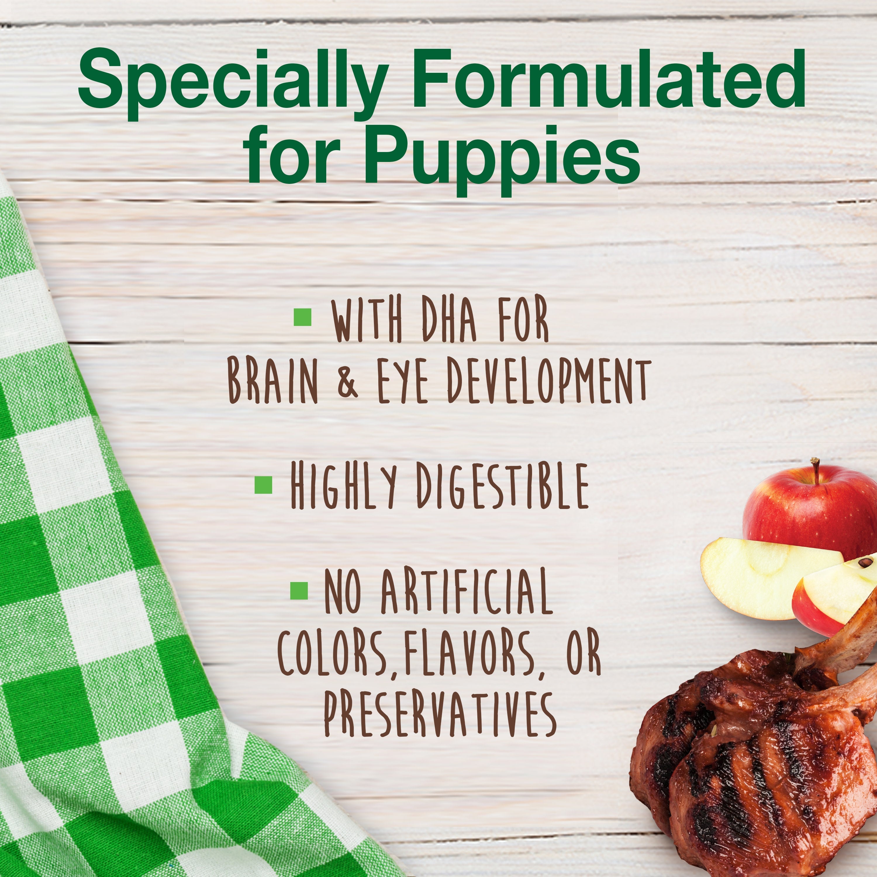 Nylabone Healthy Edibles AllNatural Long Lasting Puppy Chew Treats Lamb Apple, 1ea/XL/Souper 50 Lbs. 1 ct