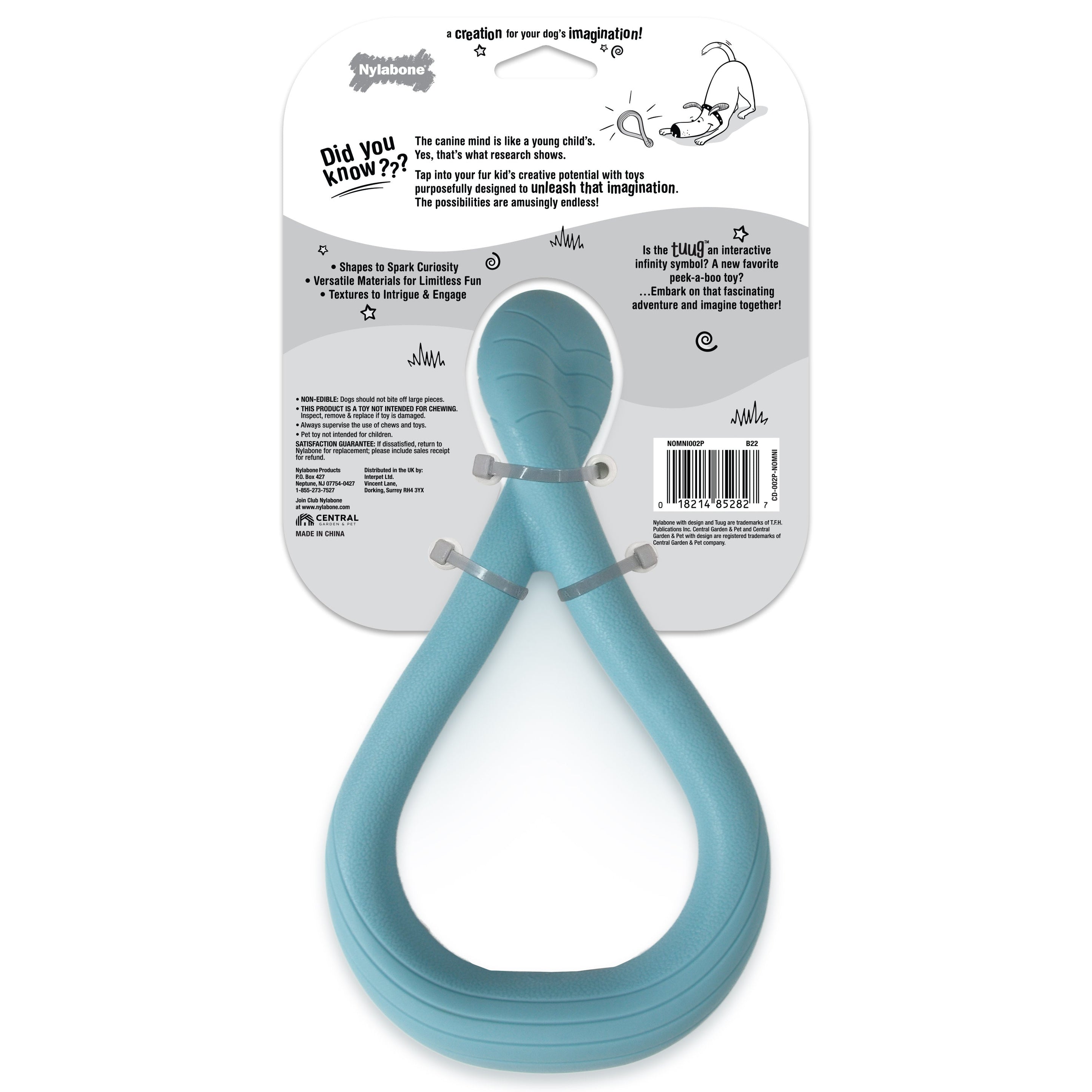 Nylabone Creative Play Tuug Dog Tug Toy Blue, 1ea/Large/Giant Up To 50 Lbs. 1 ct