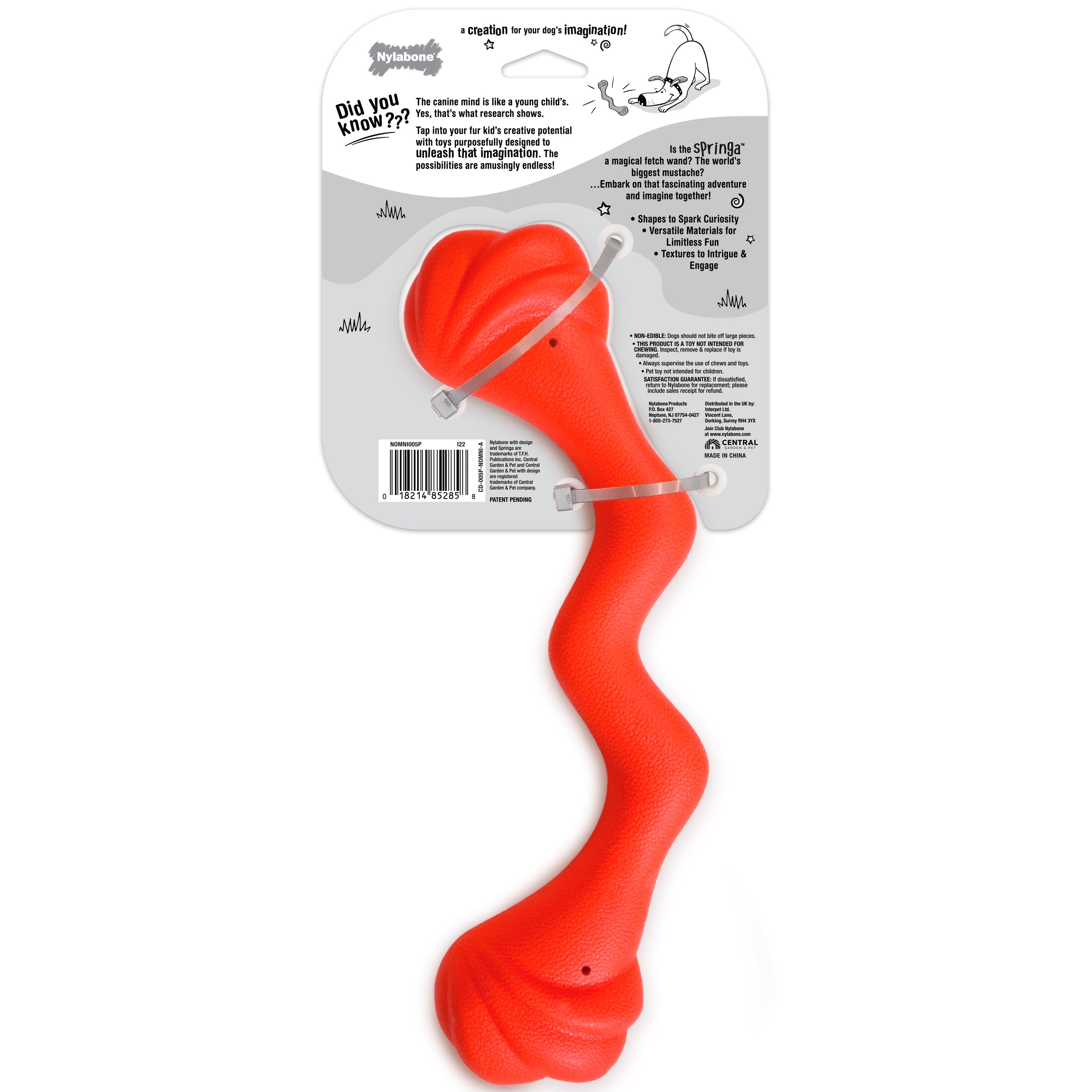 Nylabone Creative Play Springa Dog Pull Toy Red, 1ea/Large/Giant Up To 50 Lbs. 1 ct