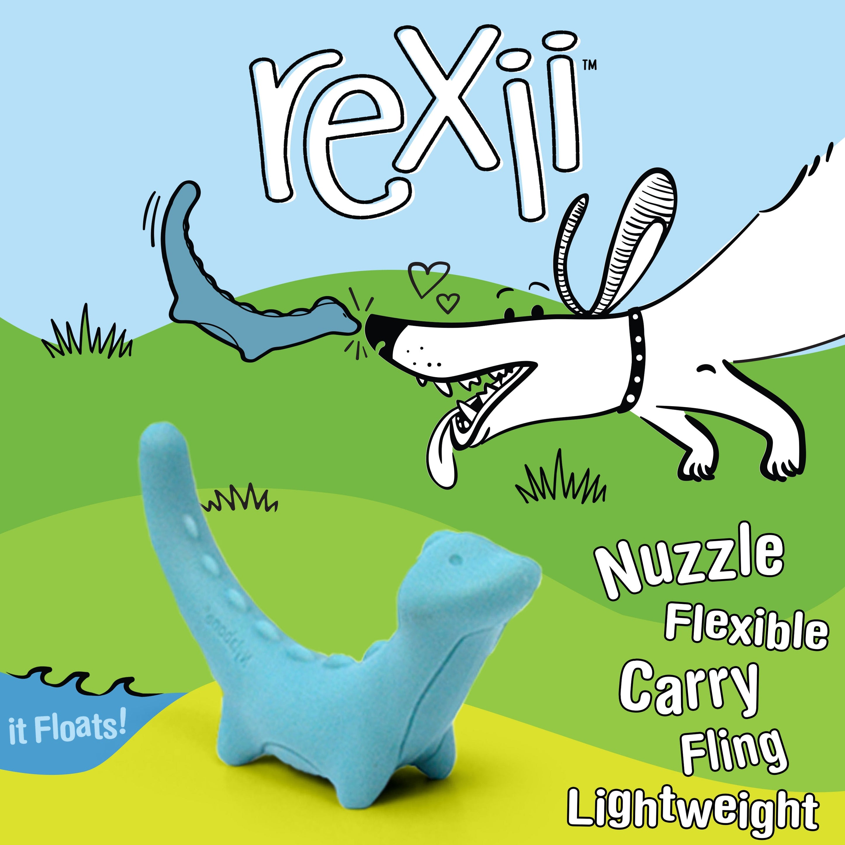 Nylabone Creative Play Rexii Interactive Dog Toy Blue, 1ea/SMall/Regular Up To 25 Ibs. 1 ct
