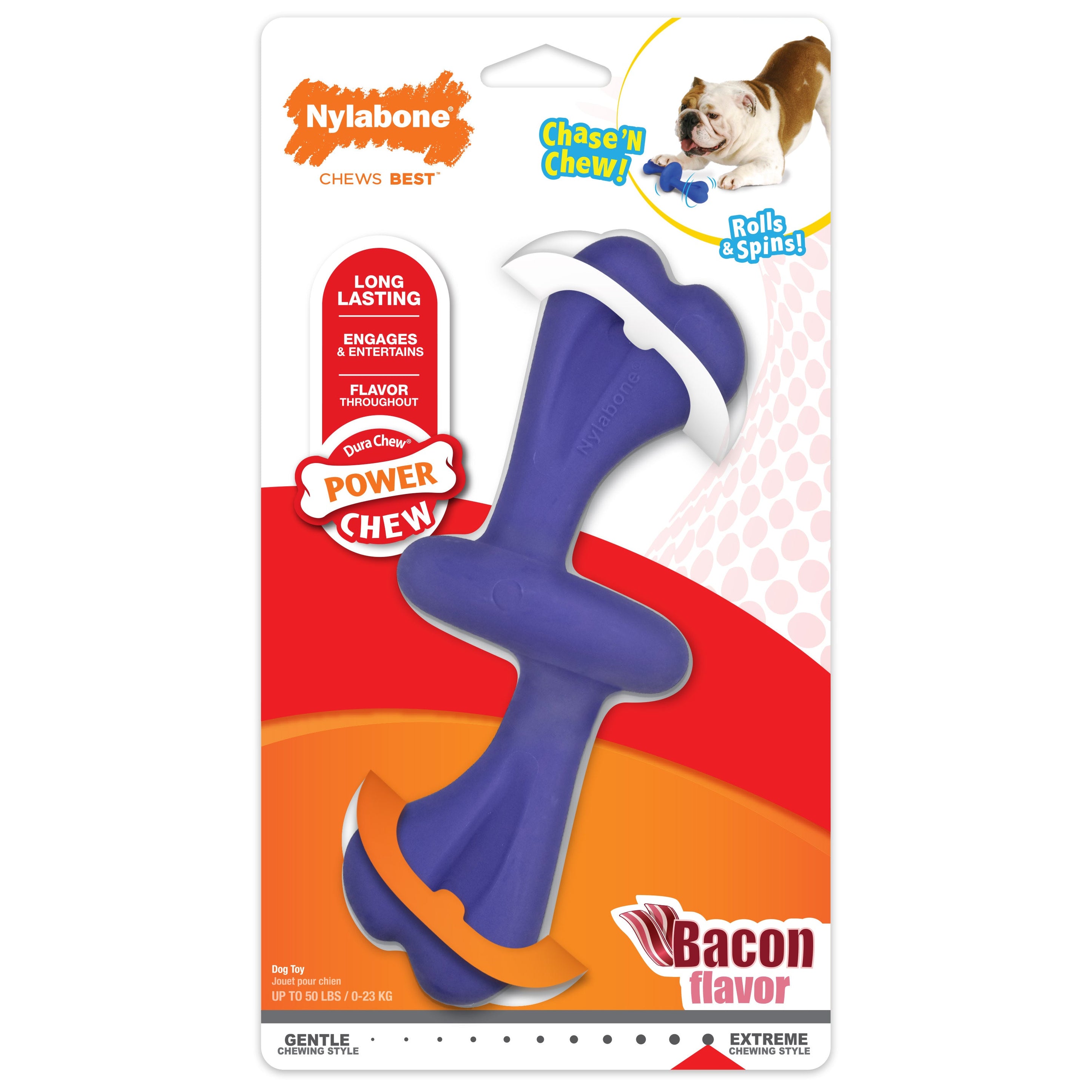 Nylabone Power Chew Rolling Dog Toy 1ea/Large/Giant Up To 50 Lbs. 1 ct