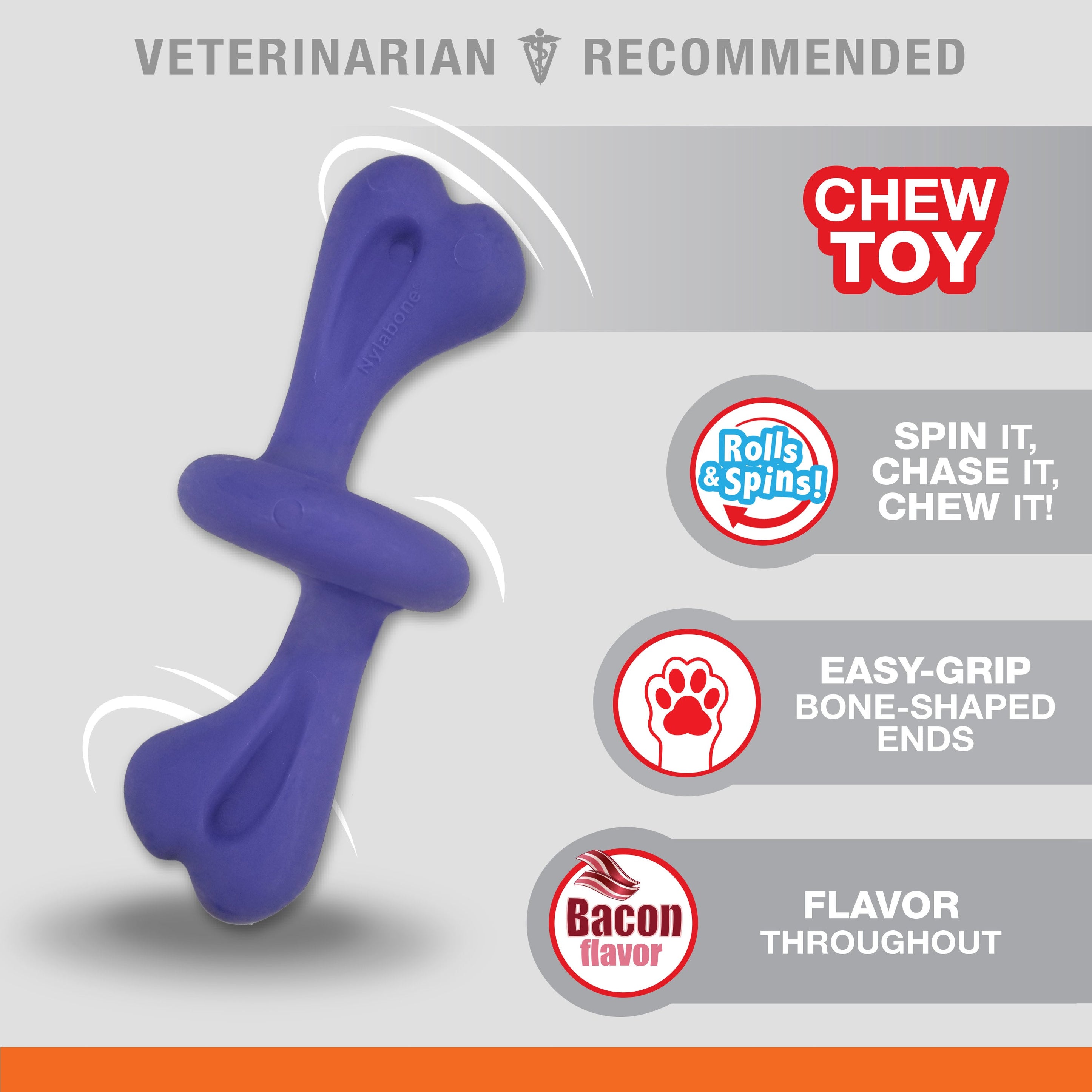 Nylabone Power Chew Rolling Dog Toy 1ea/Large/Giant Up To 50 Lbs. 1 ct