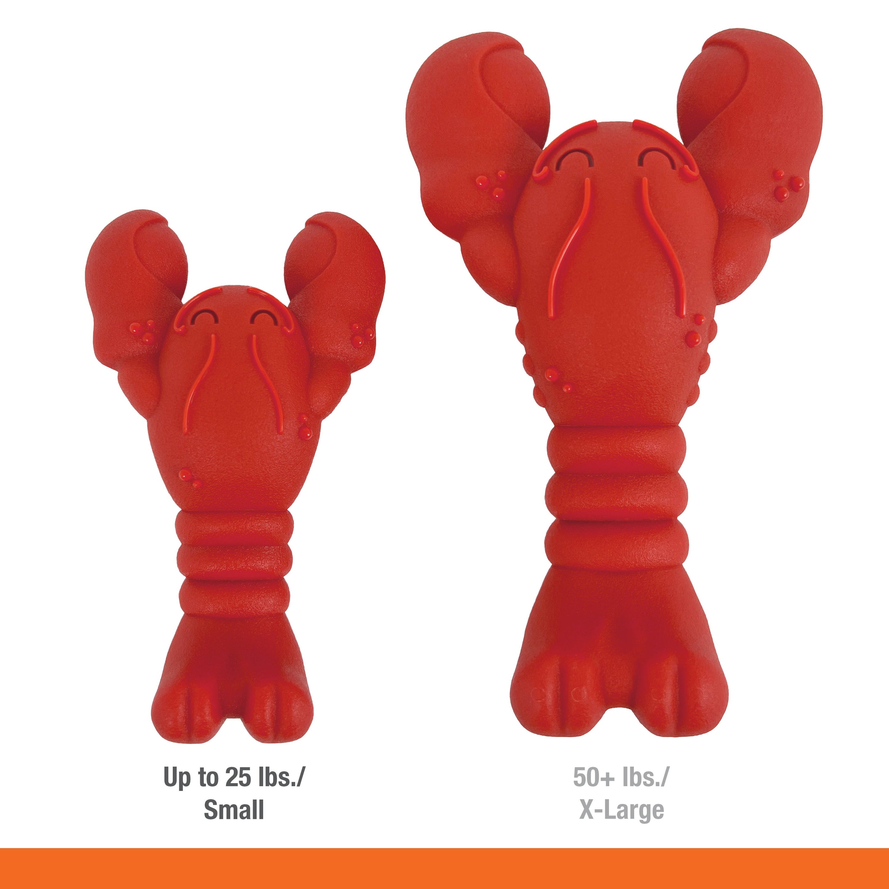 Nylabone Power Chew Lobster Dog Toy Filet Mignon, 1ea/Medium/Wolf Up To 35 Lbs. 1 ct