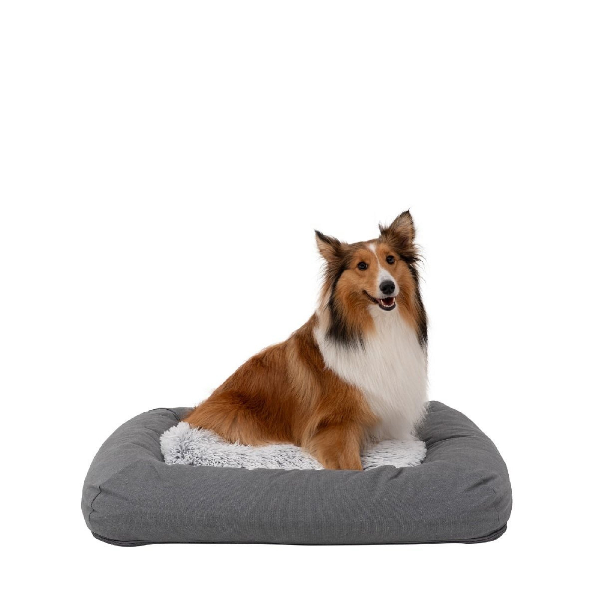 Tall Tails Dog & Cat Grey All In One Bed, 28" x 22"