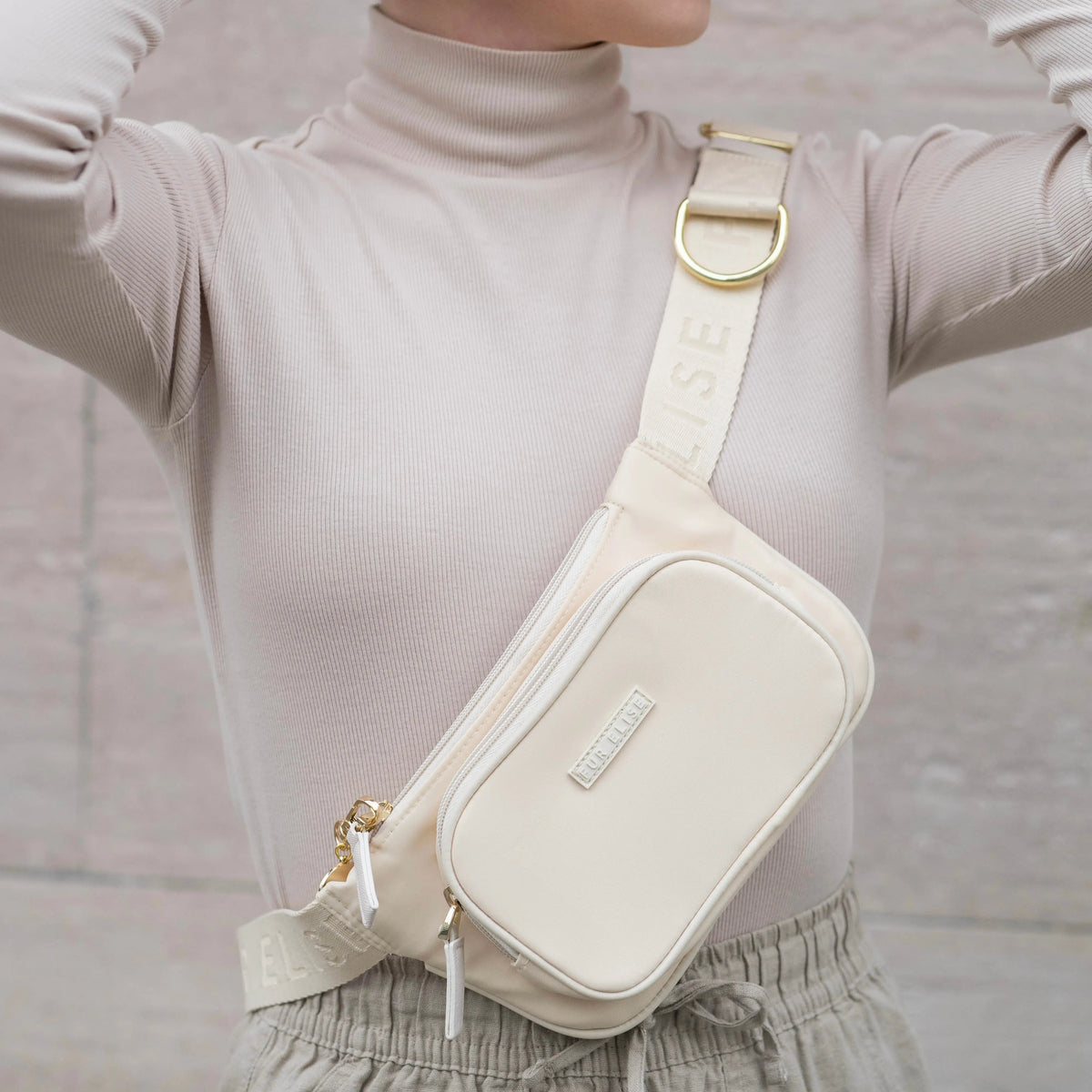 Fur Elise Dog Walking Bag - Bone