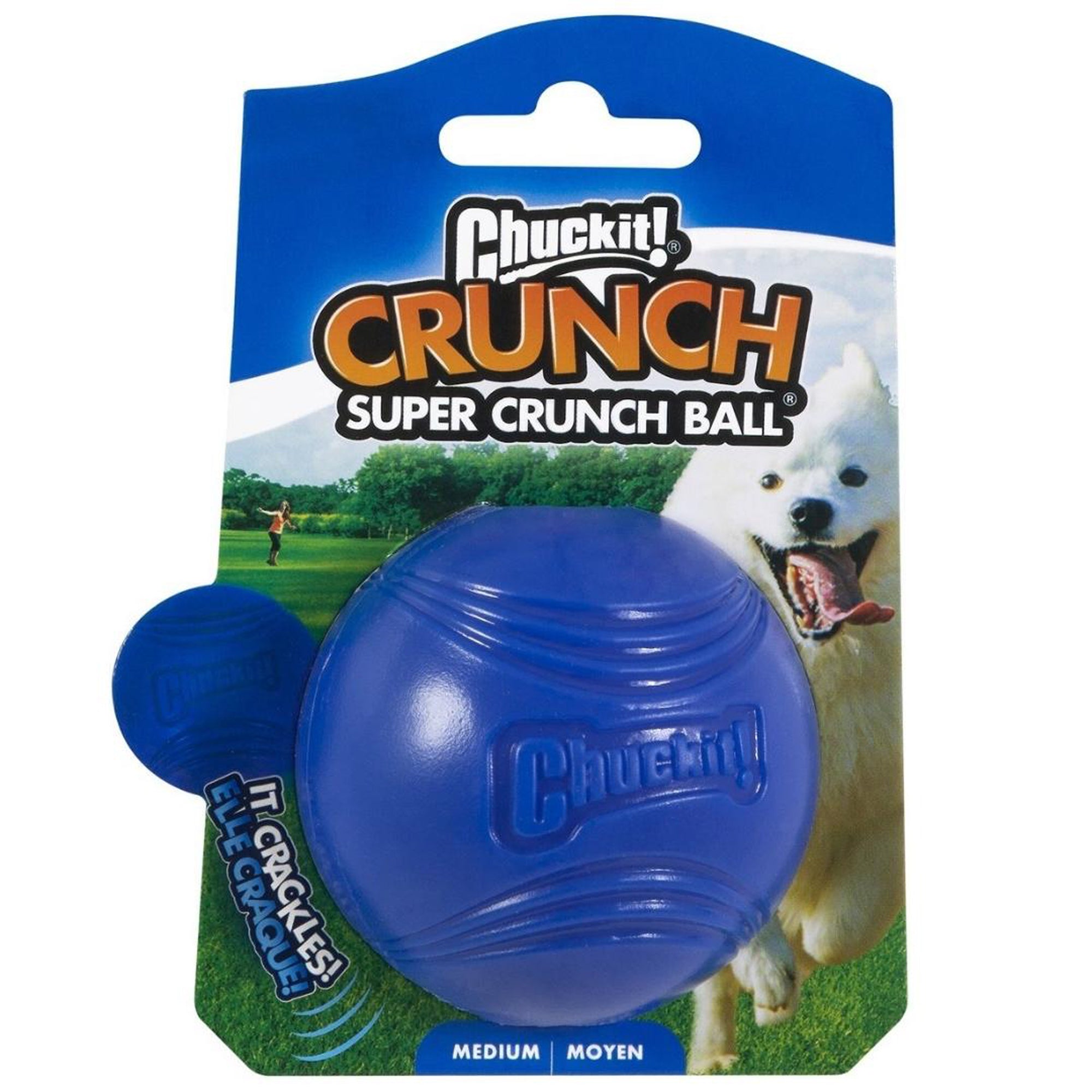Chuckit! CRUNCH Super Crunch Ball Dog Toy Medium