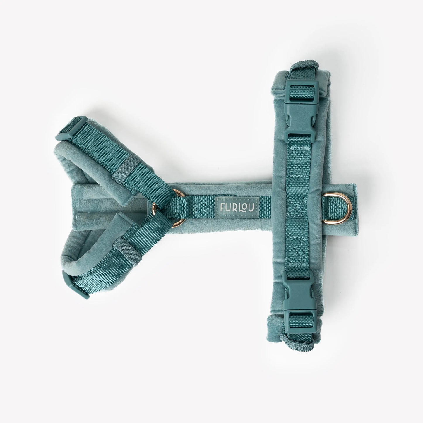 Blue - Velvet Dog Harness FURLOU
