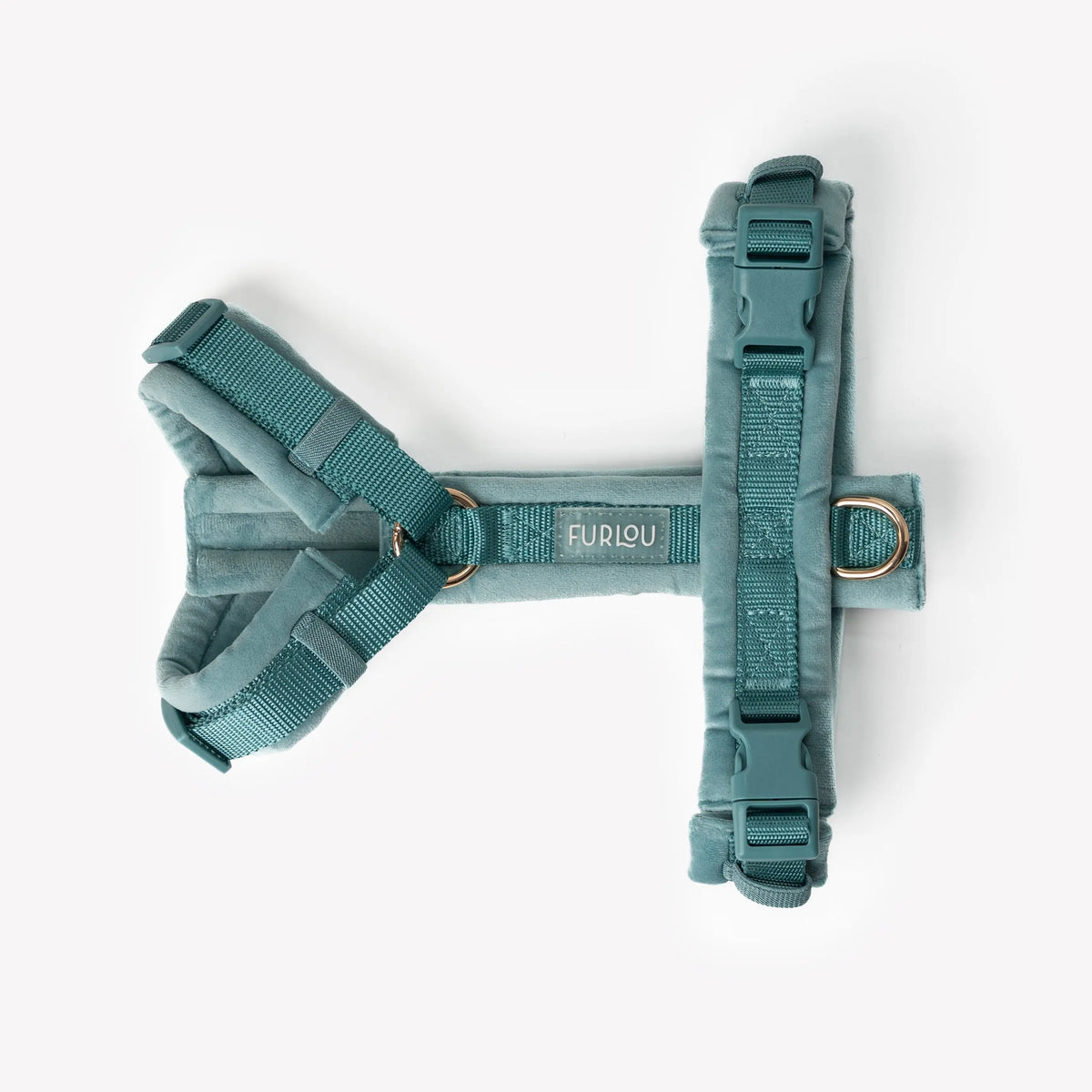 Blue - Velvet Dog Harness