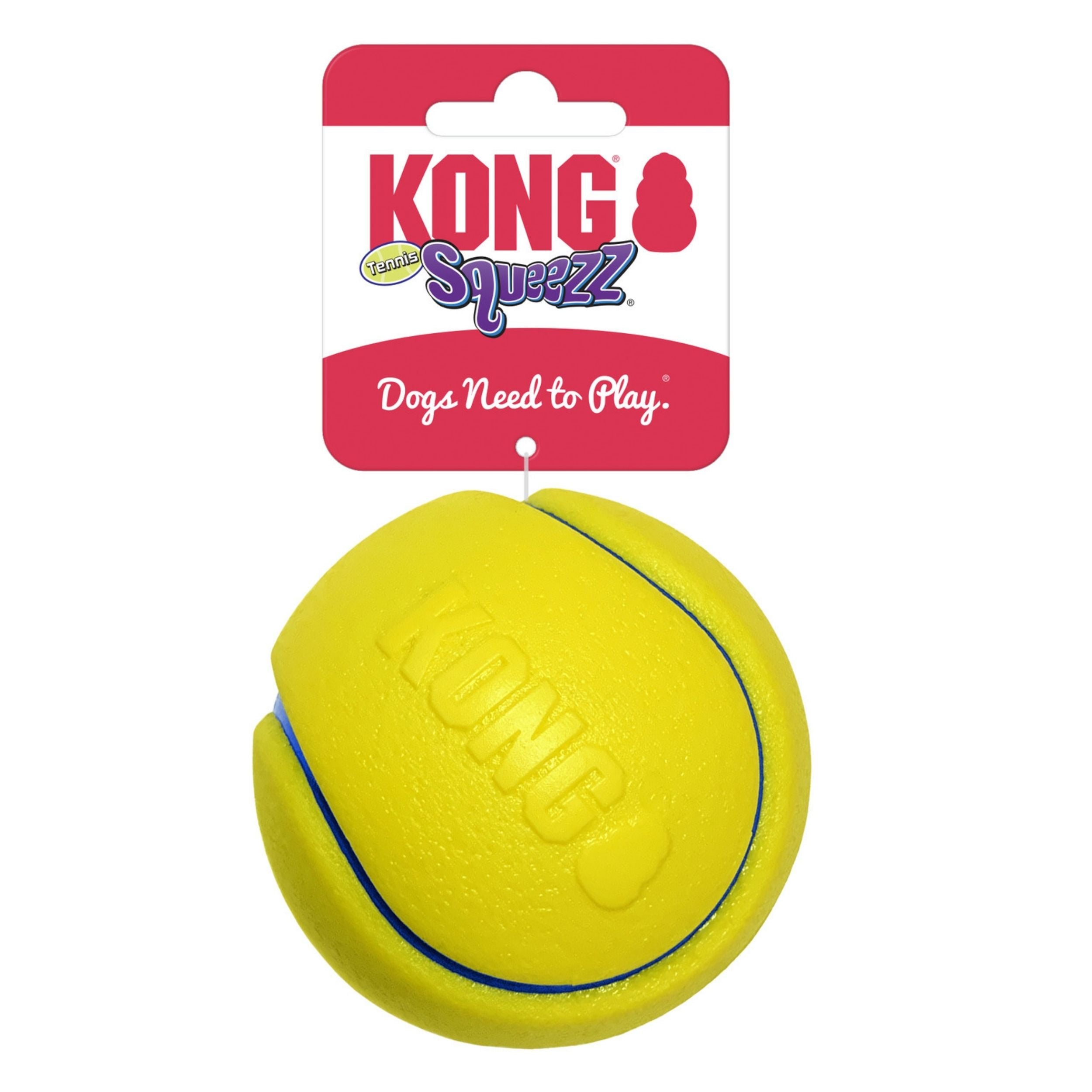 KONG Squeezz Tennis Ball Dog Toy 1ea/MD