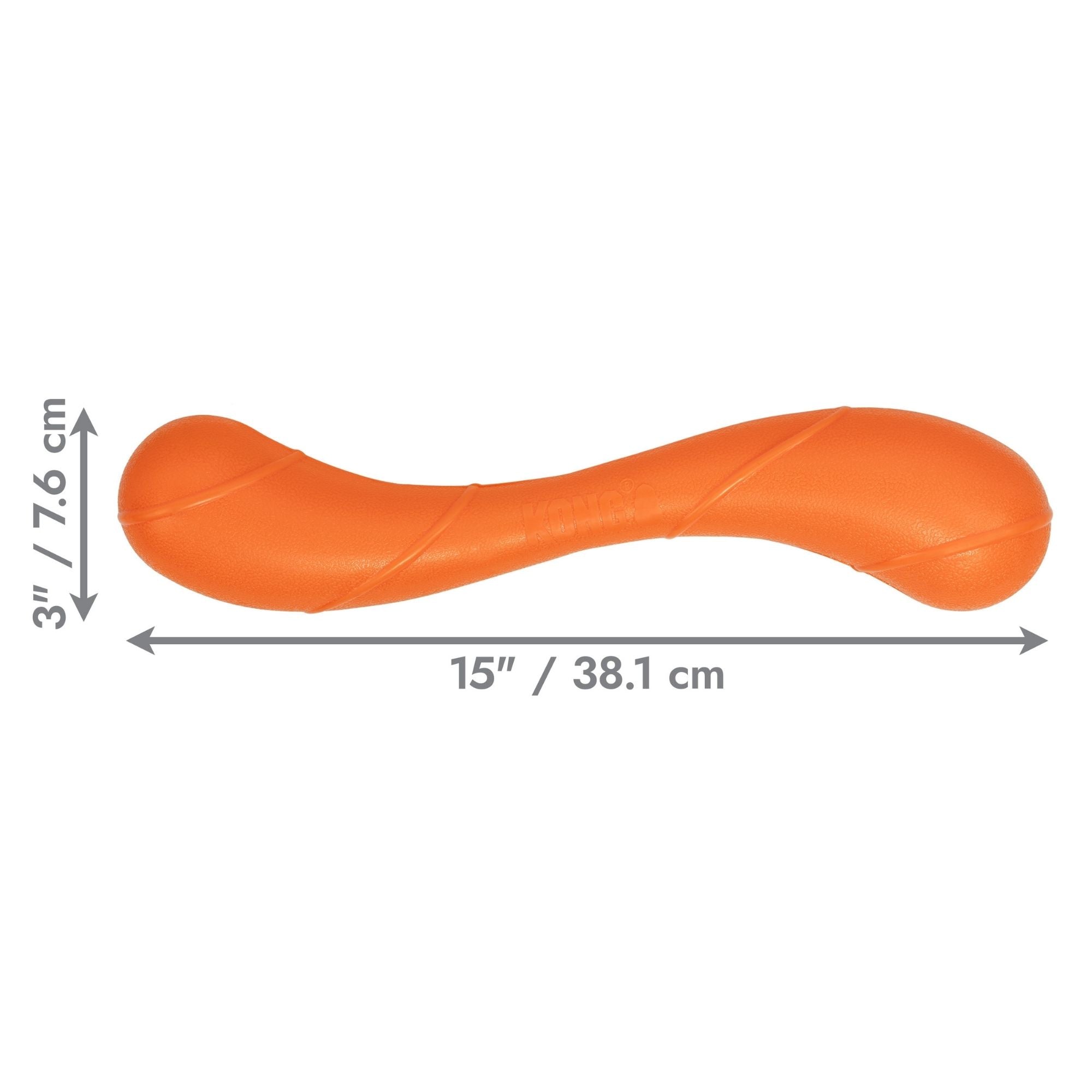 KONG Squeakz Stick Dog Toy Orange 1ea/LG