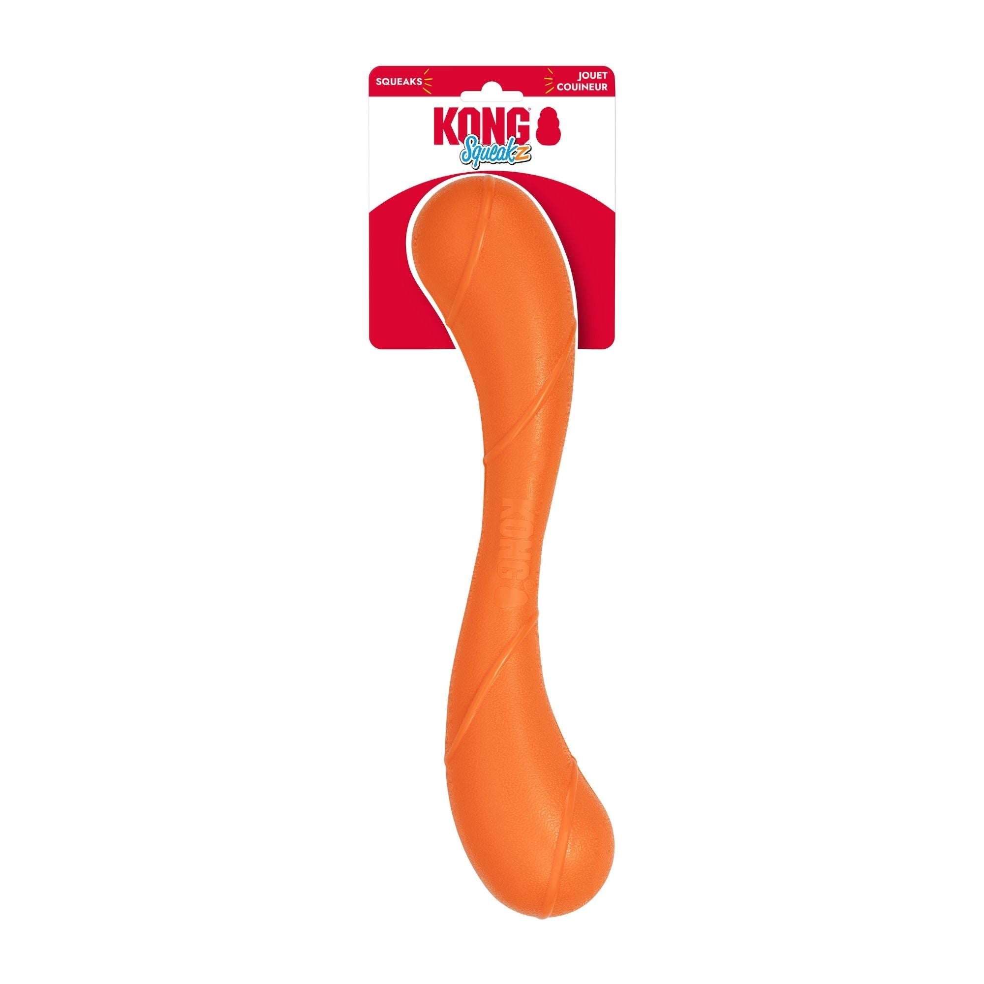 KONG Squeakz Stick Dog Toy Orange 1ea/LG