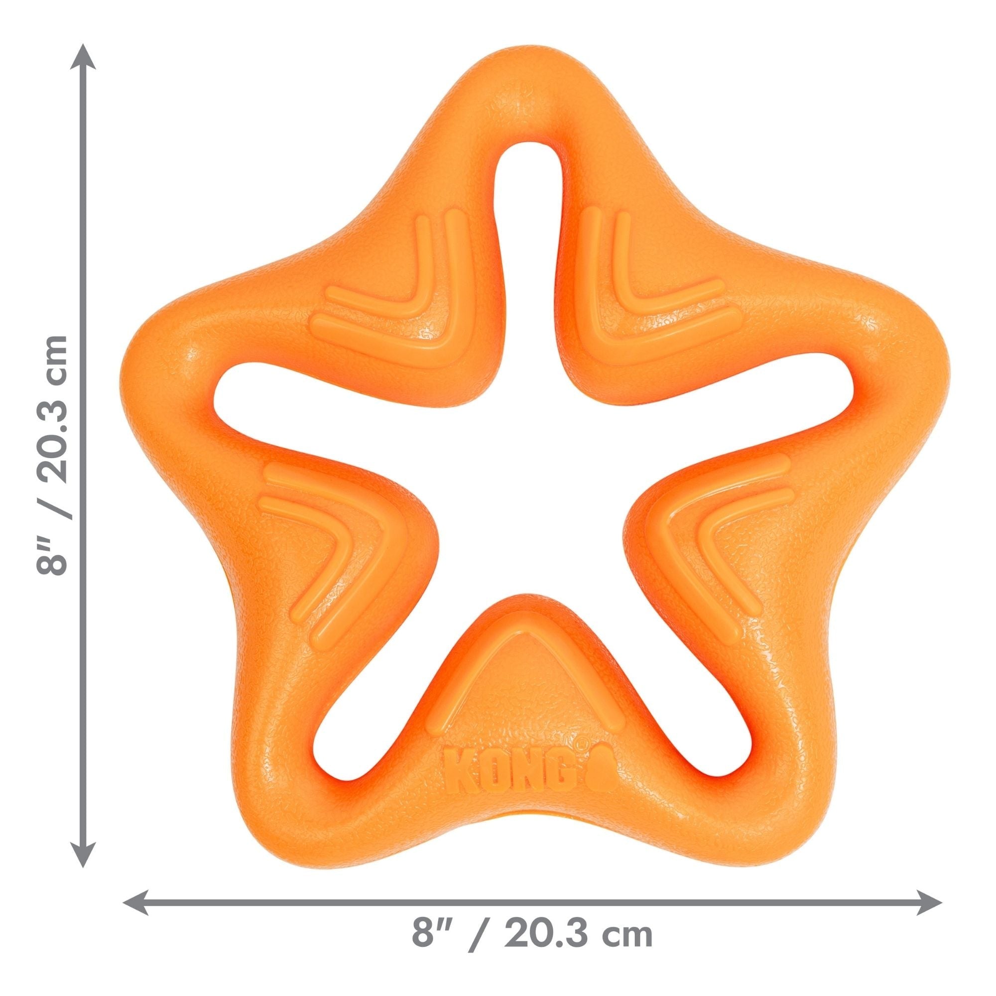 KONG Squeakz Star Dog Toy Orange 1ea/LG