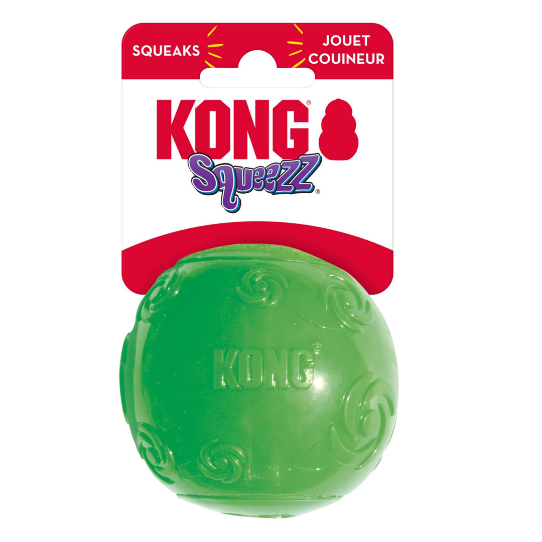 KONG Squeezz Ball Dog Toy Assorted Color Large