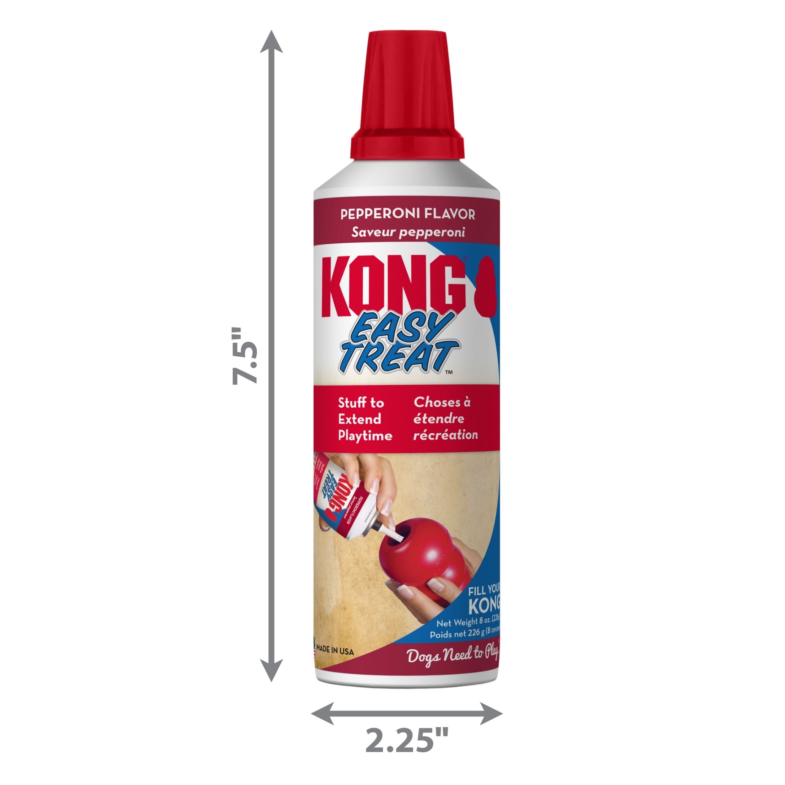 Kong easy Treat Paste Dog Treat Pepperoni 1ea/8 oz. Default Title