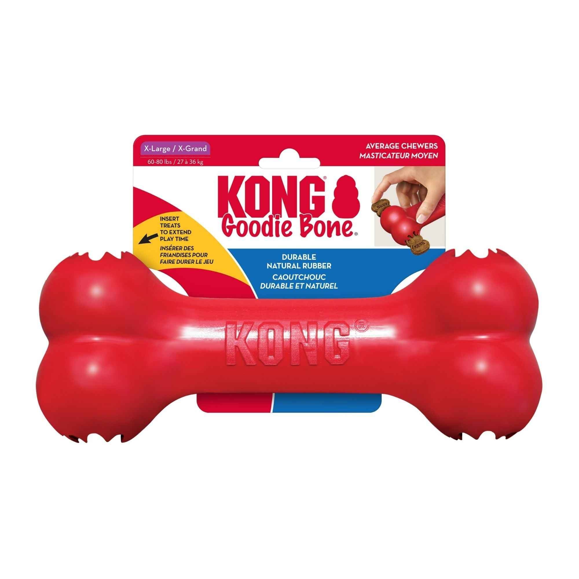 KONG Goodie Bone Dog Toy Red 1ea/XL