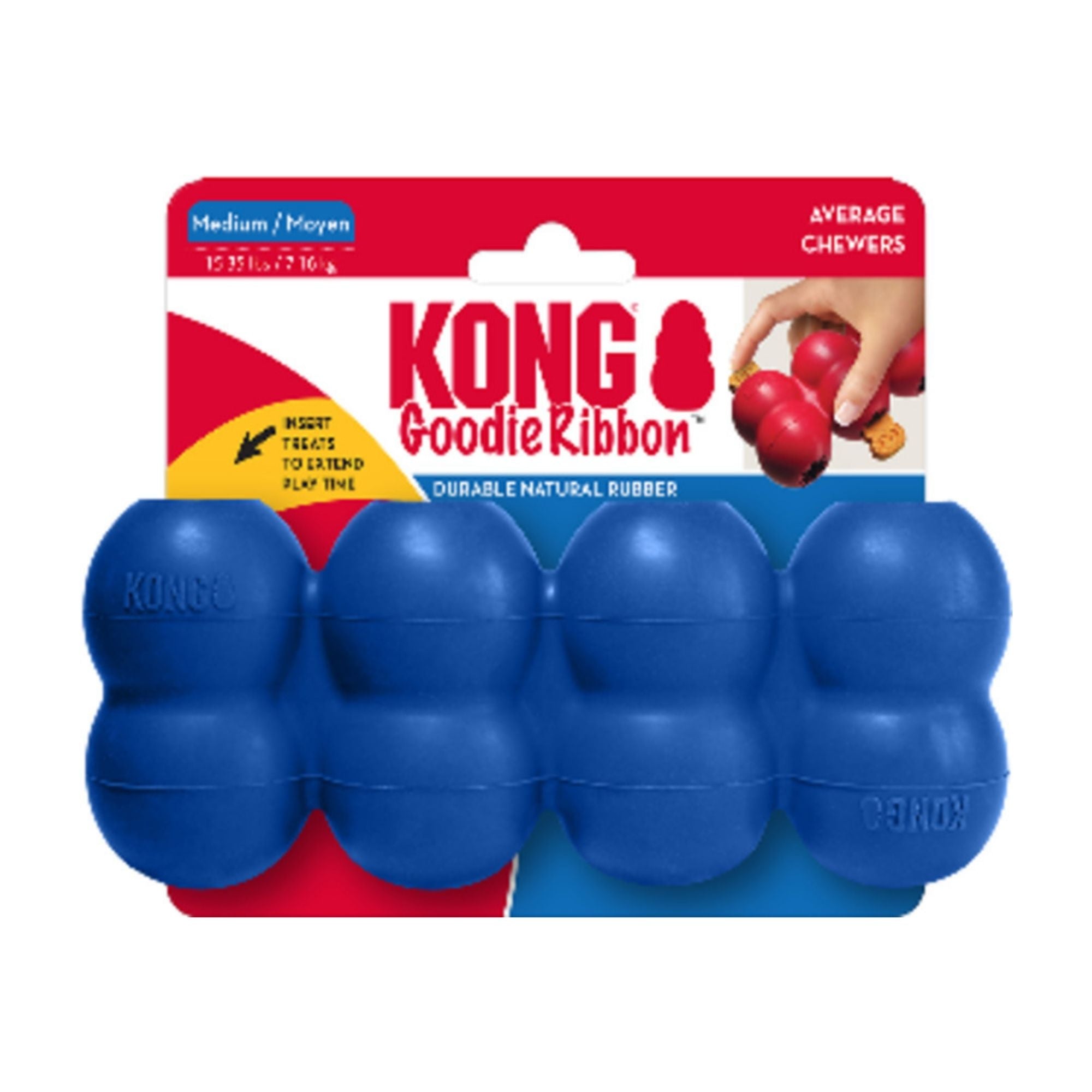 Kong Old Glory Goodie Ribbon Dog Toy 1ea/SM