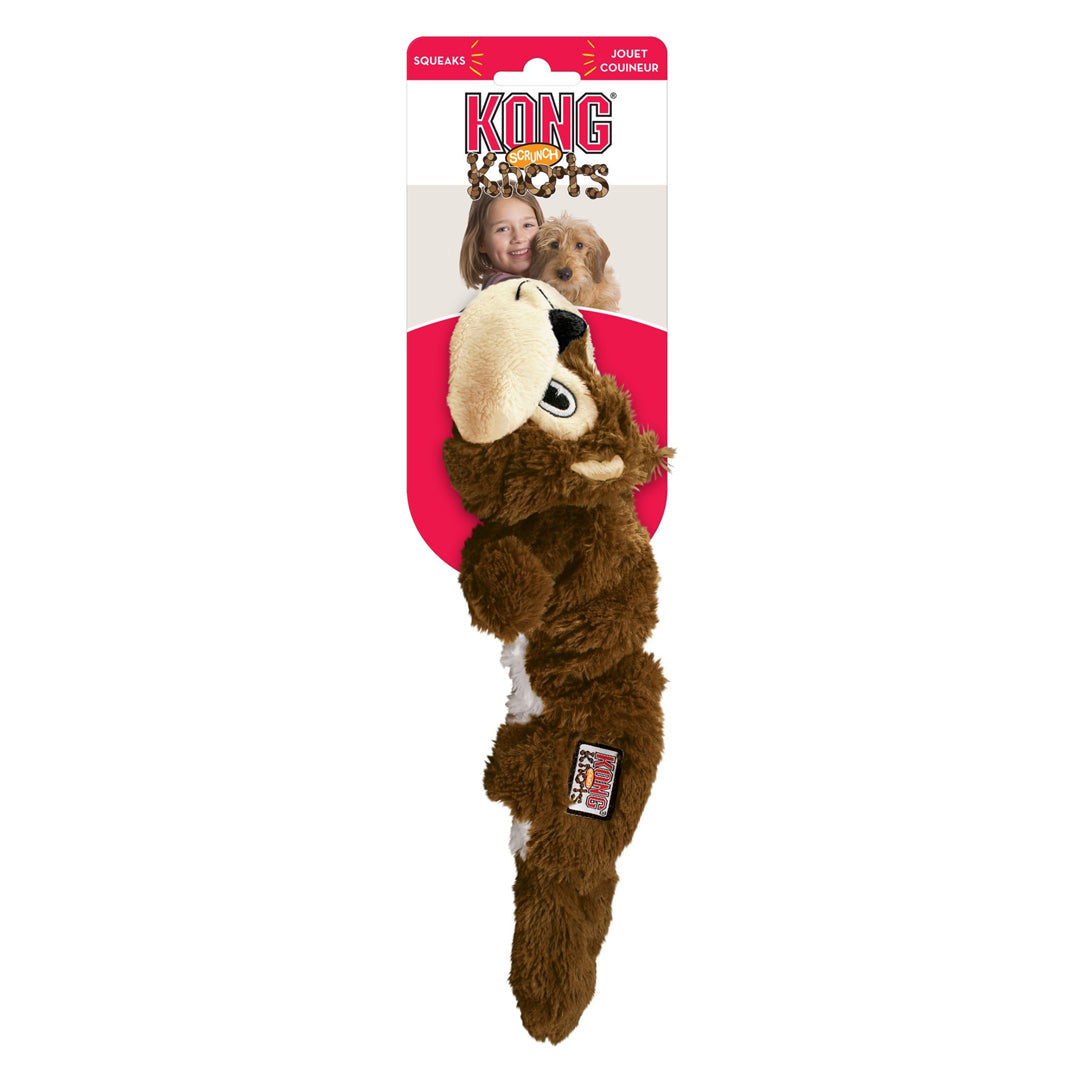 KONG Scrunch Knots Squirrel Dog Toy Small/Medium