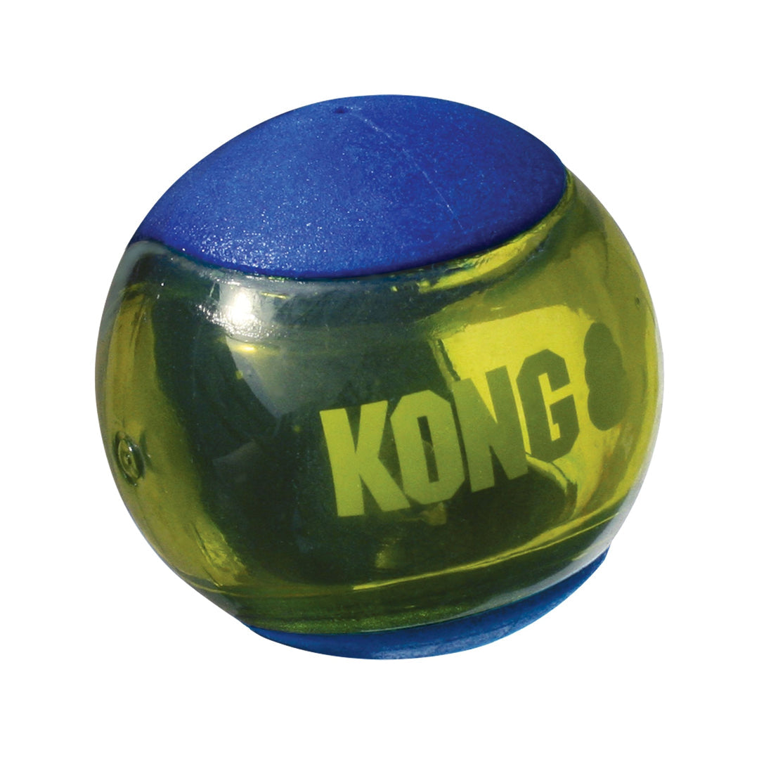 KONG Squeezz Action Ball Blue Medium Dog Toy