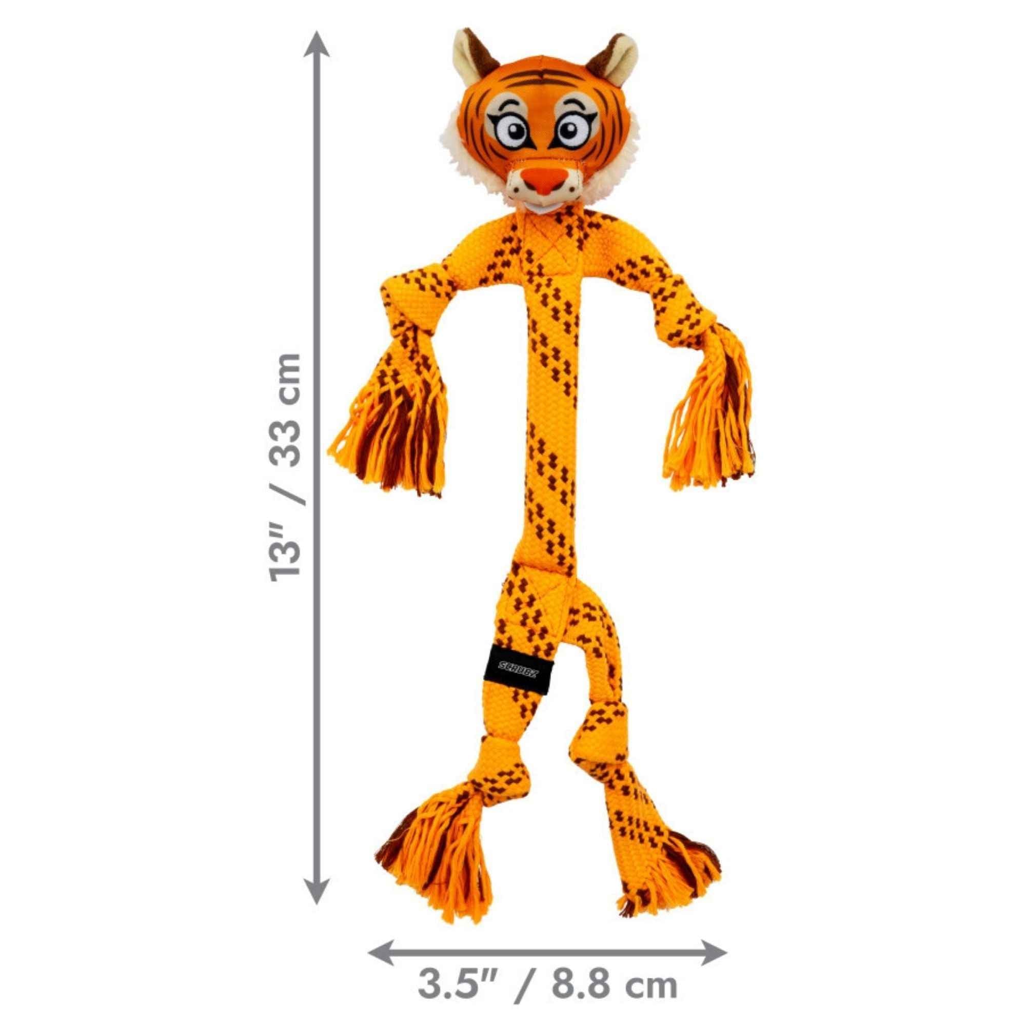 KONG Scrubz Safari Tiger Dog Toy 1ea/MD