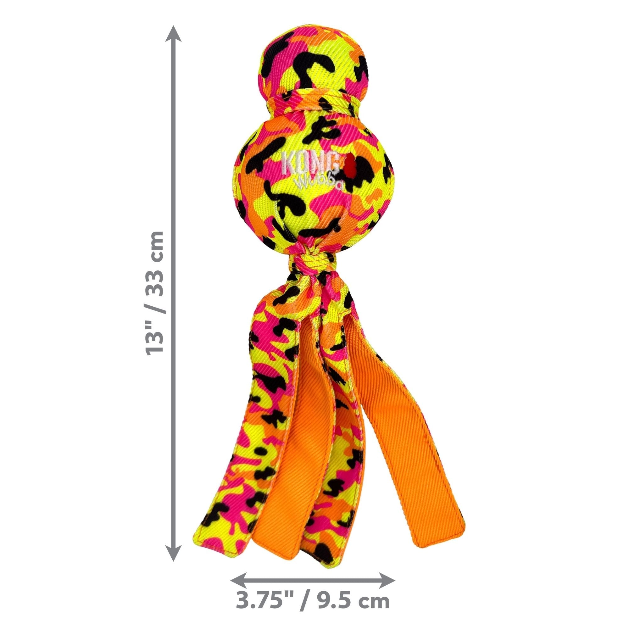 KONG Wubba Ballistic High-Viz Dog Toy Assorted 1ea/LG