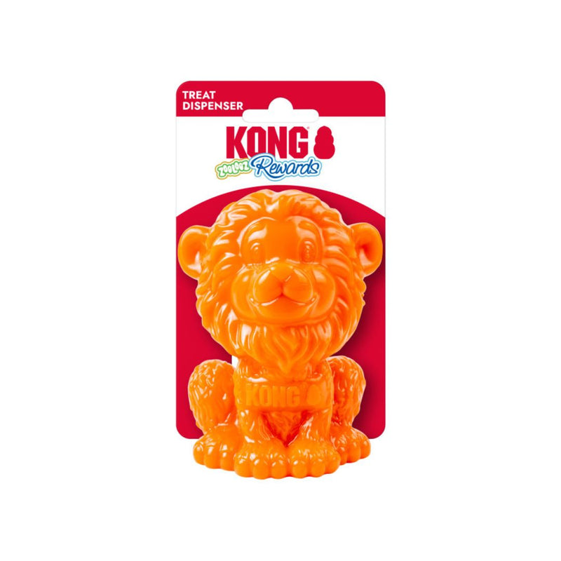 KONG Rewards Zoolooz Lion Dog Toy MD