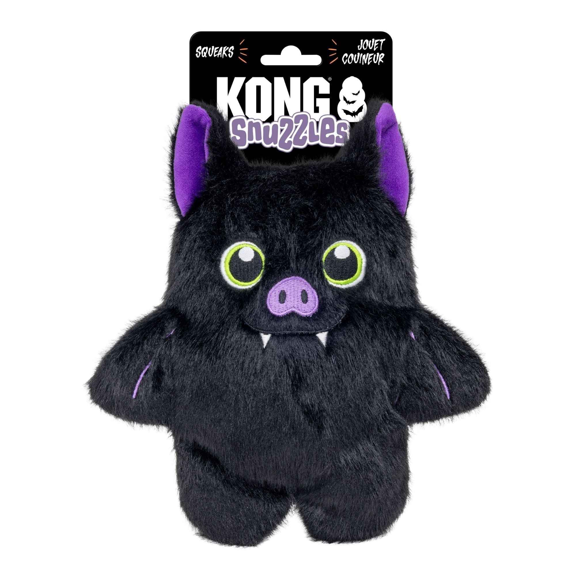 KONG Halloween Snuzzles Bat and Bear Dog Toy Assorted 1ea/MD