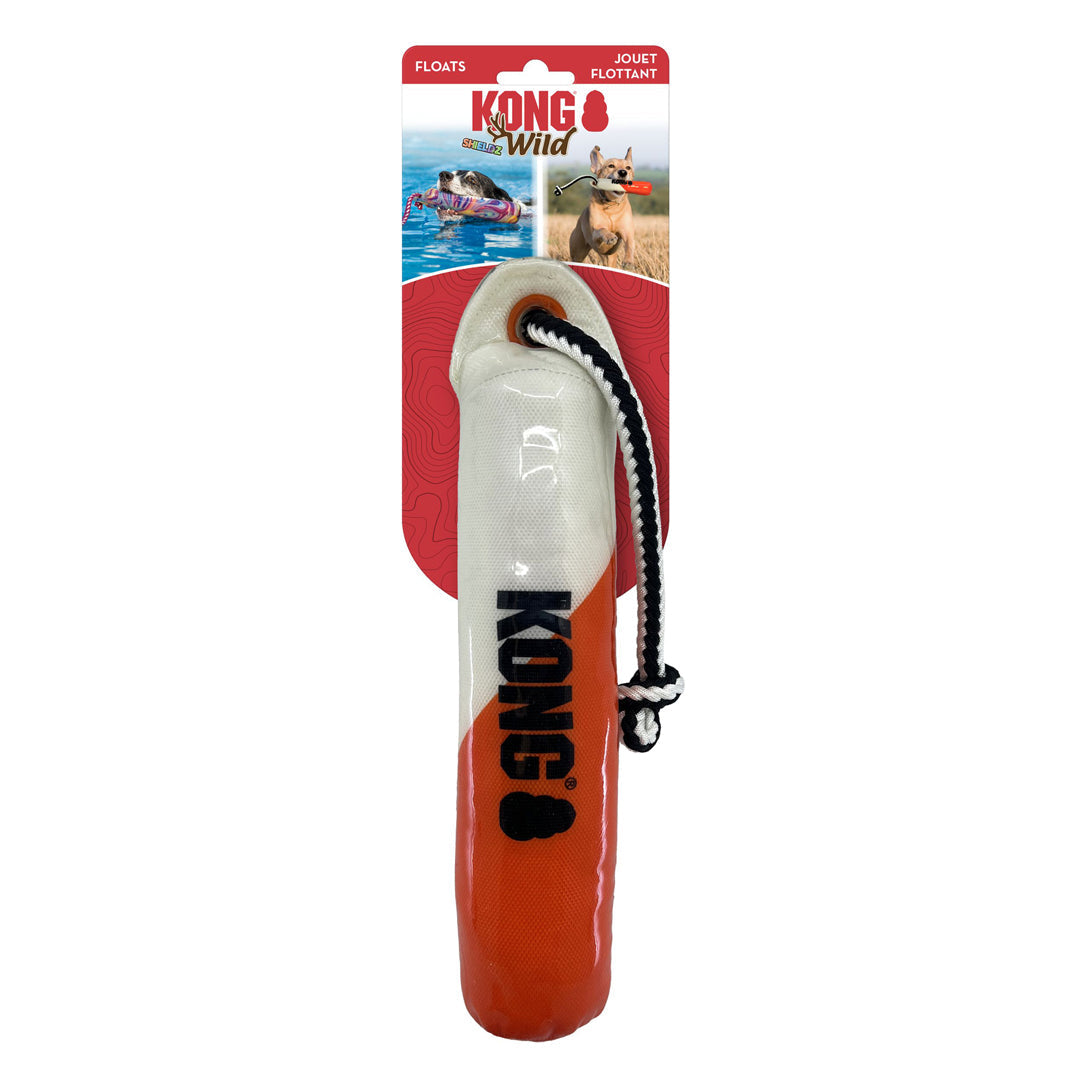 KONG Wild Shieldz Dog Training Dummy Orange/White Small/Medium